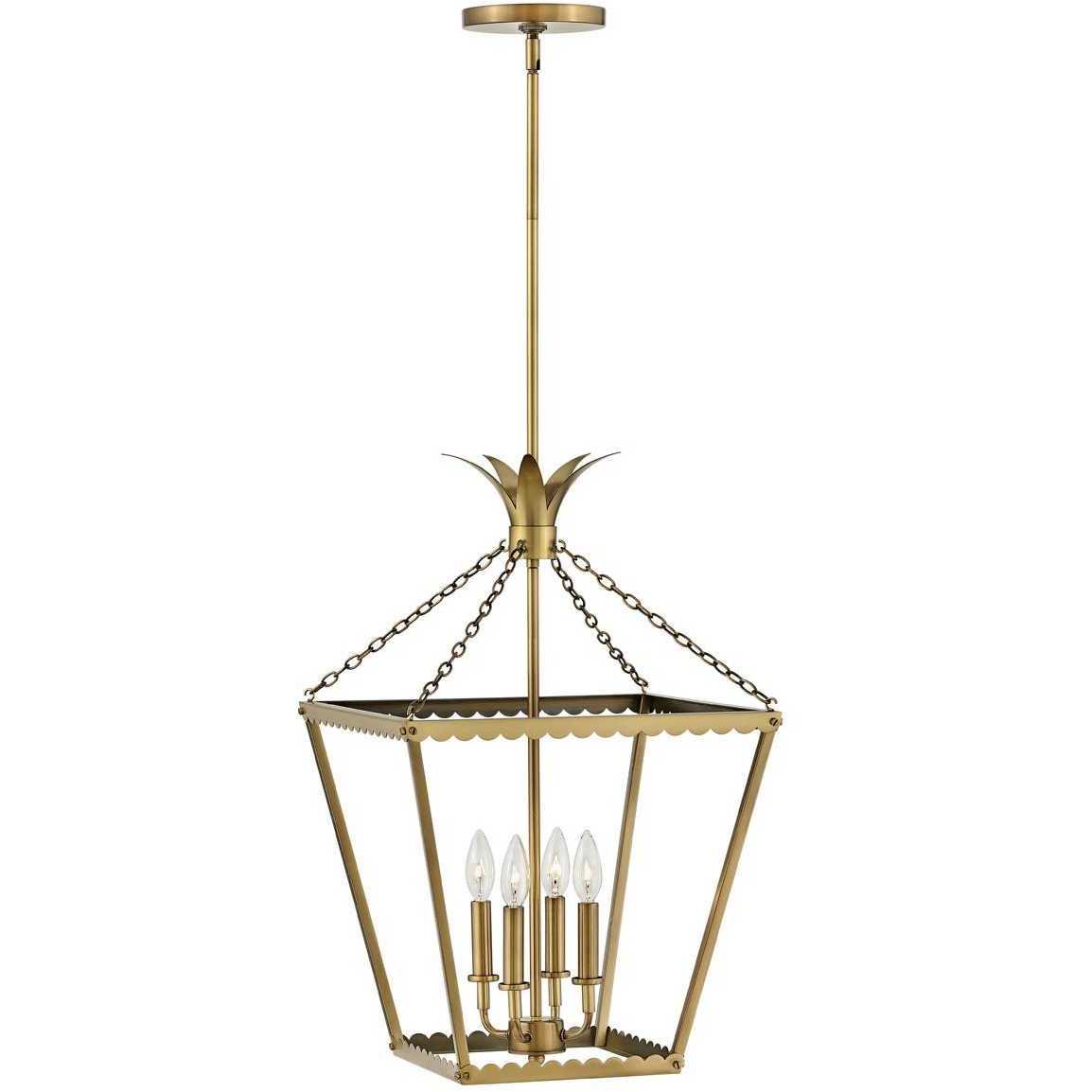 Palma 4 Light 16 inch Heritage Brass Indoor Chandelier Ceiling Light