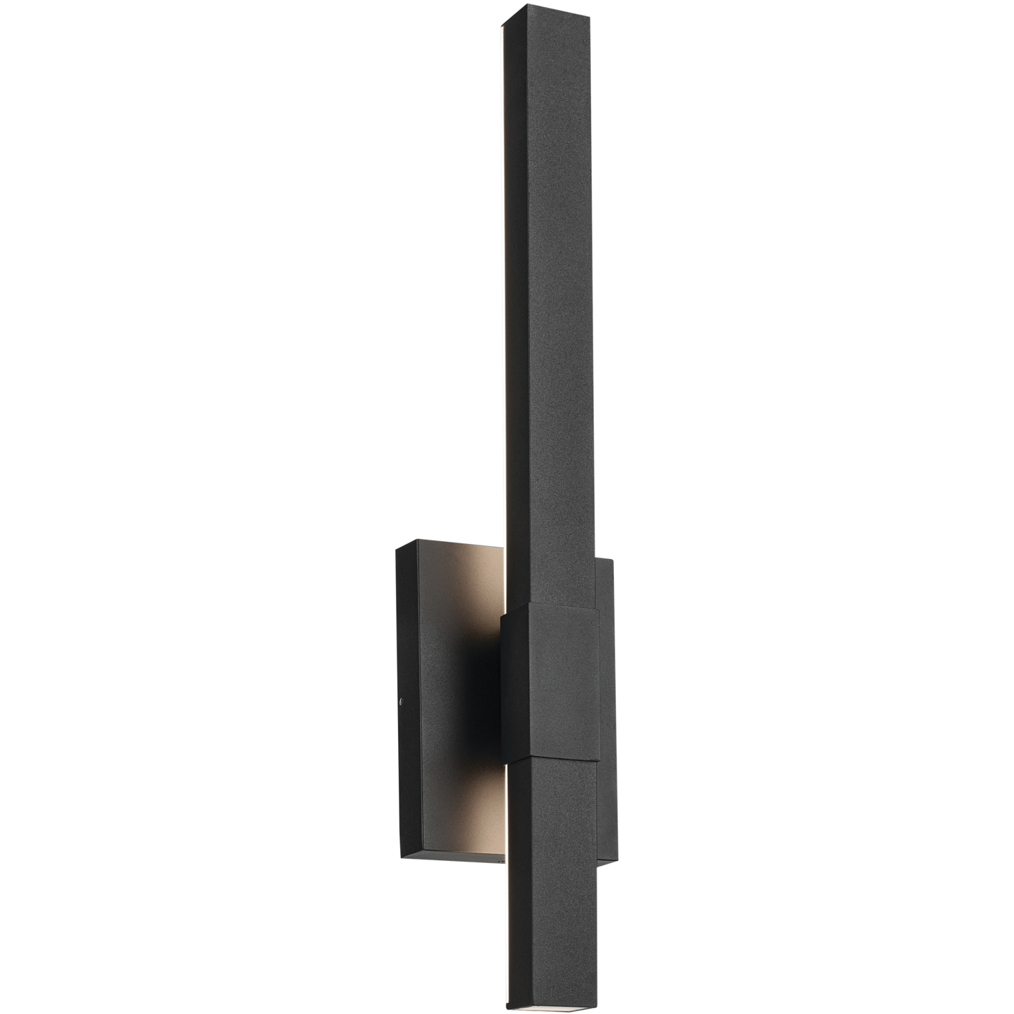 Nocar LED 22.25 inch Black Textured Outdoor Wall, Medium