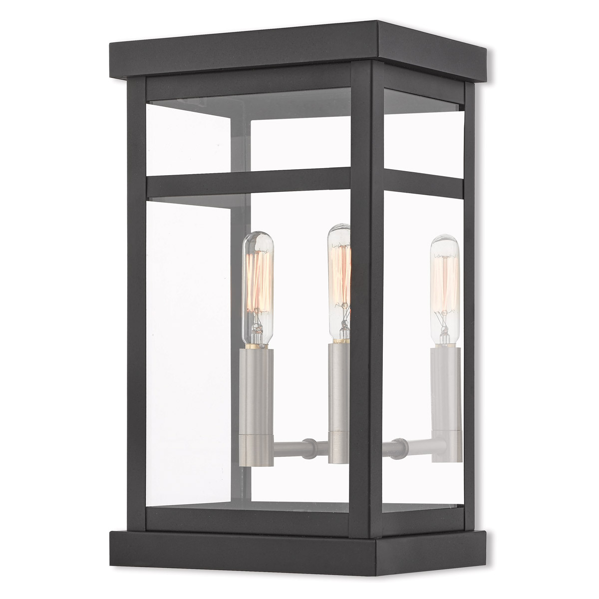 Hopewell 2 Light 12.75 inch Black Outdoor Wall Lantern