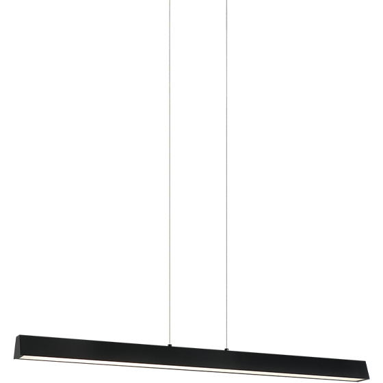 Isosceles LED 2 inch Matte Black Chandelier Ceiling Light