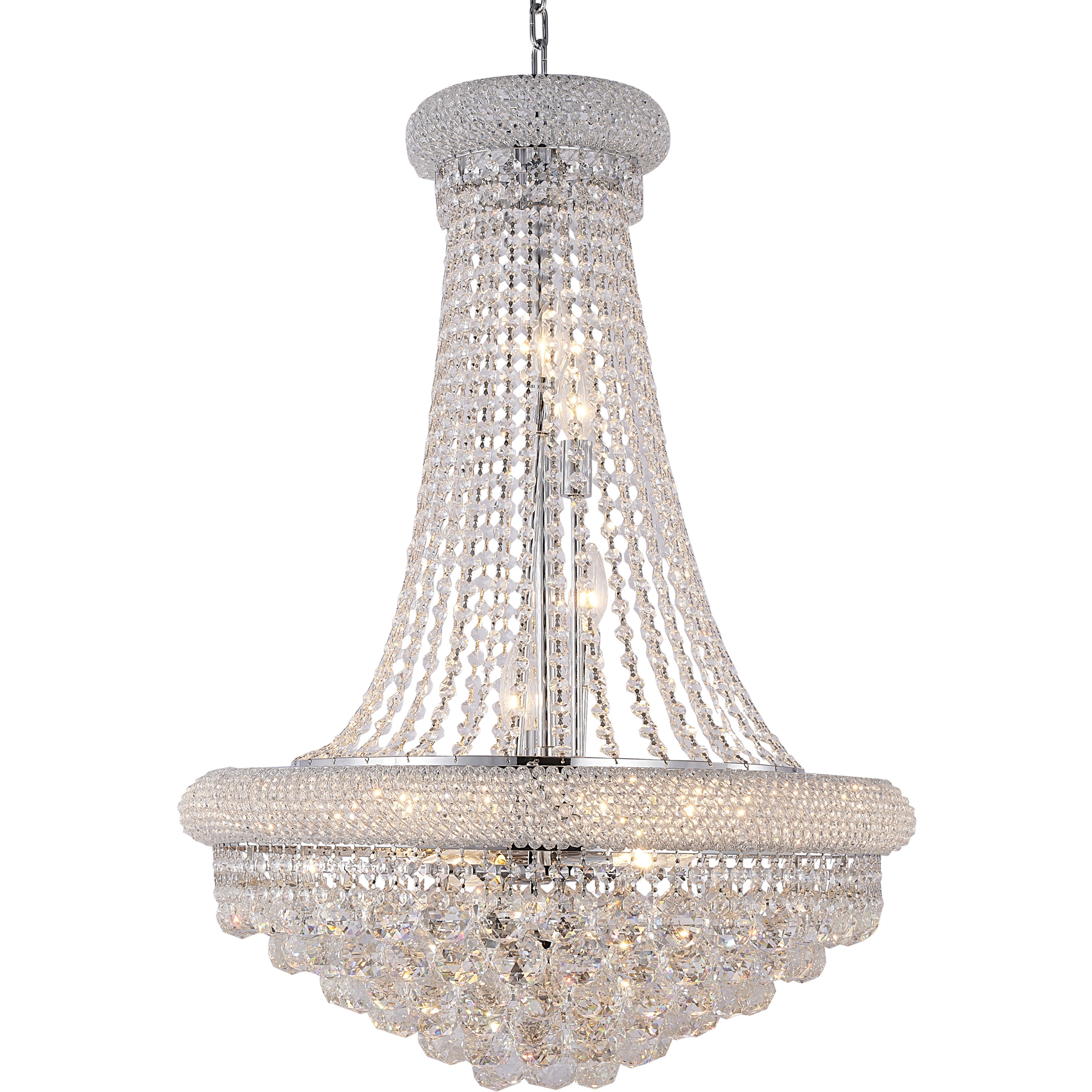 Canada 14 Light 24 inch Chrome Chandelier Ceiling Light