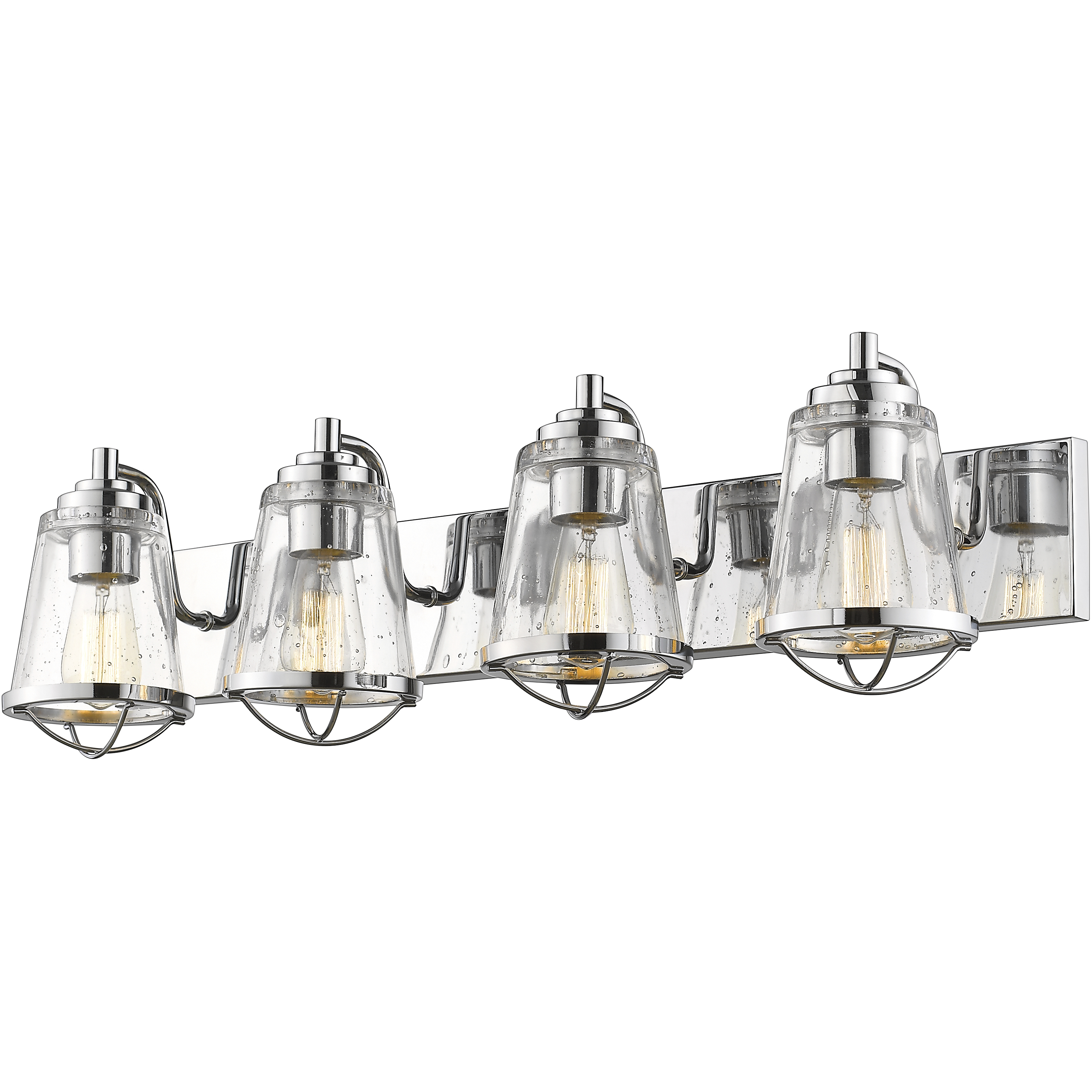 Mariner 4 Light 32 inch Chrome Vanity Wall Light