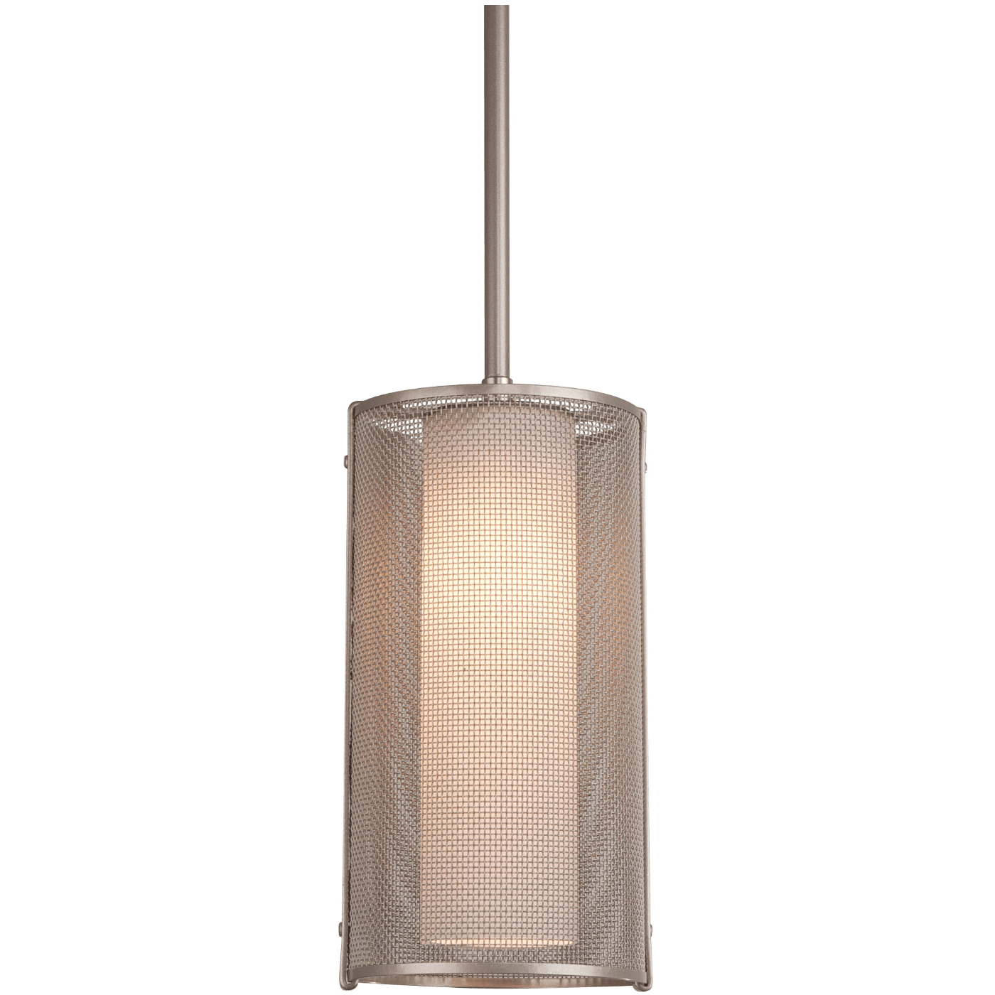 Uptown Mesh 1 Light 5.5 inch Burnished Bronze Pendant Ceiling Light in E26 Incandescent, Rod, Frosted