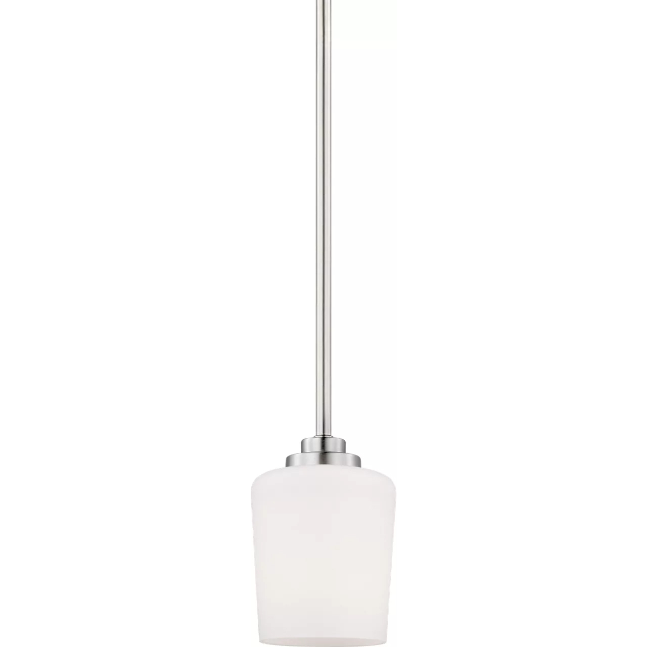 Windom 1 Light 4.25 inch Brushed Nickel Pendant Ceiling Light