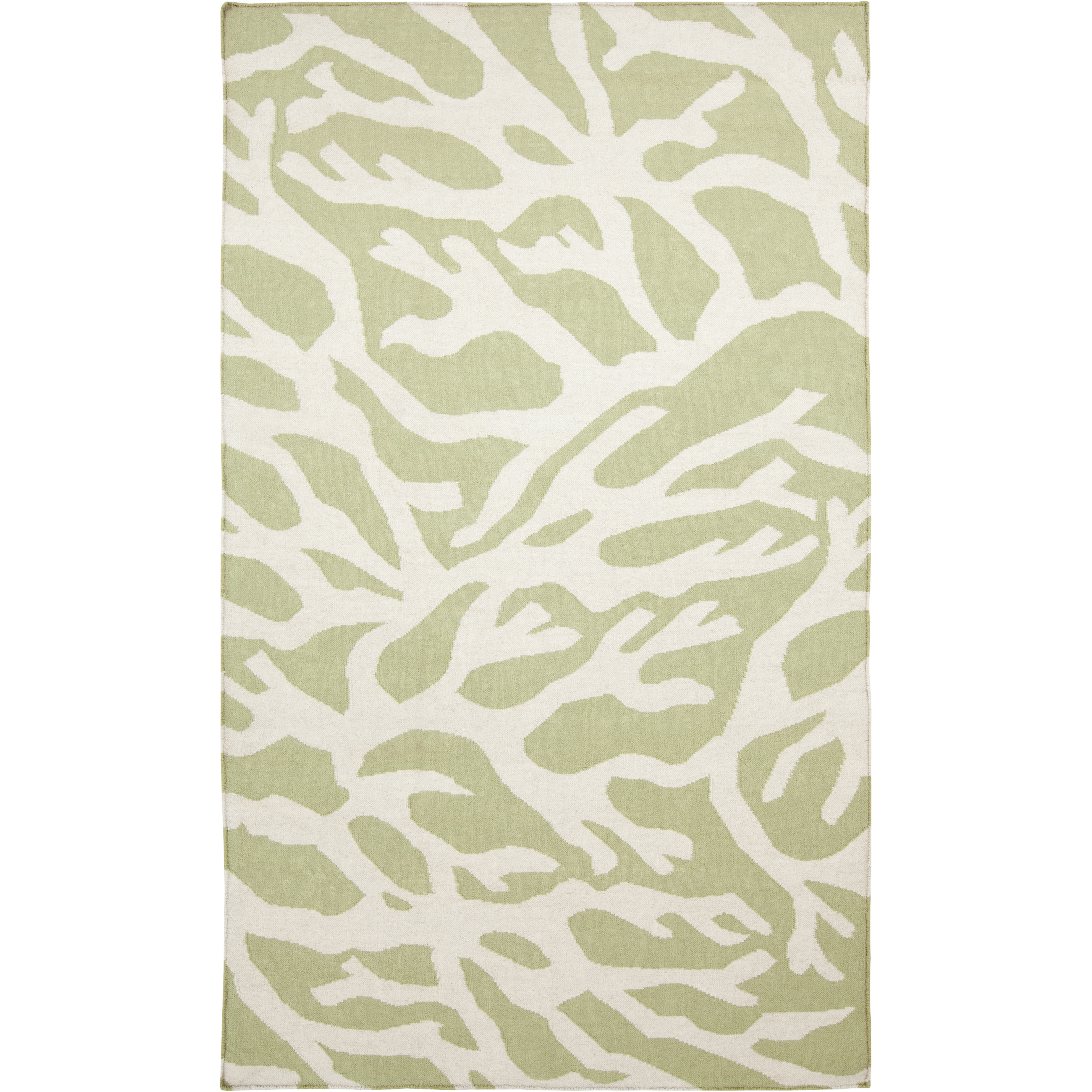 Boardwalk 63 X 39 inch Lime, Ivory Rug