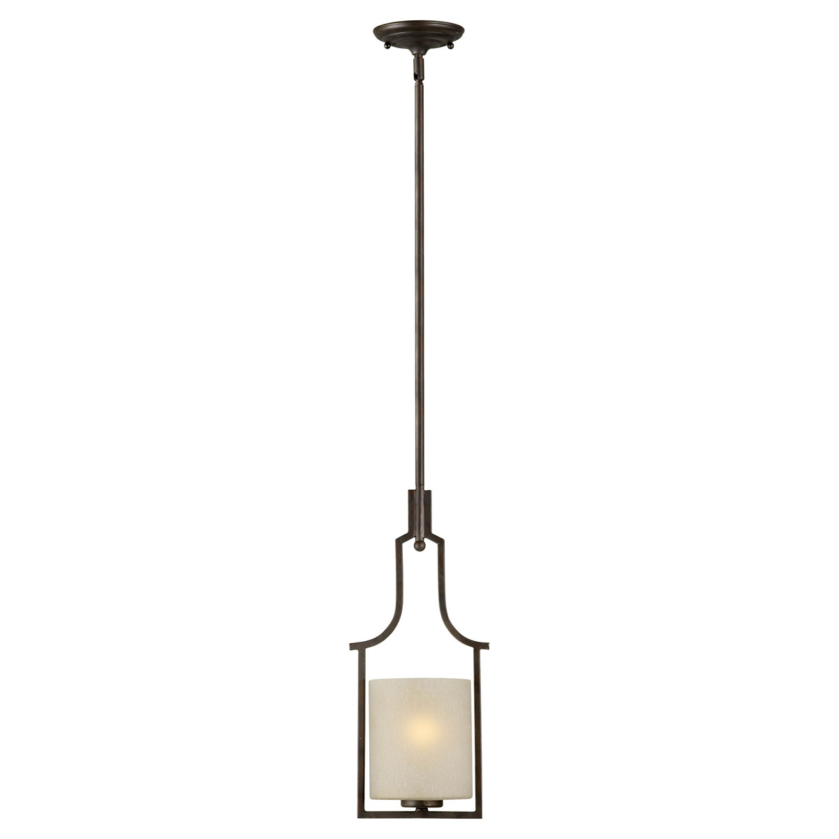 Signature 1 Light 7.75 inch Antique Bronze Mini Pendant Ceiling Light