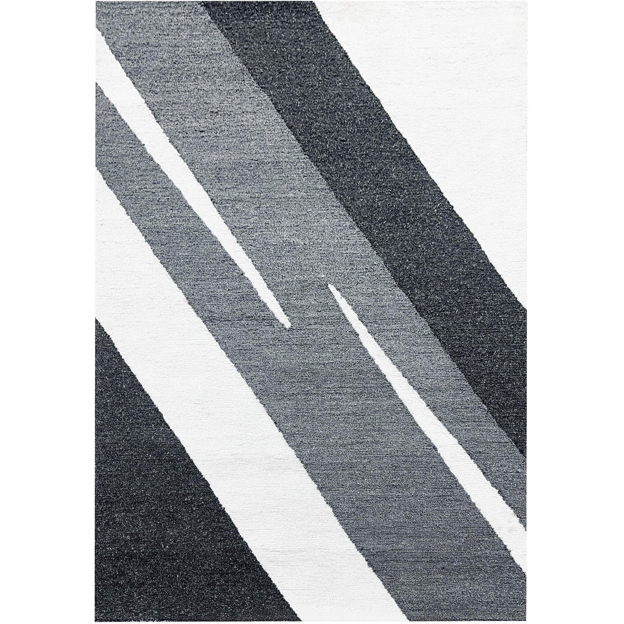 Kali 36 X 24 inch Black/White/Grey Rug in 2 x 3