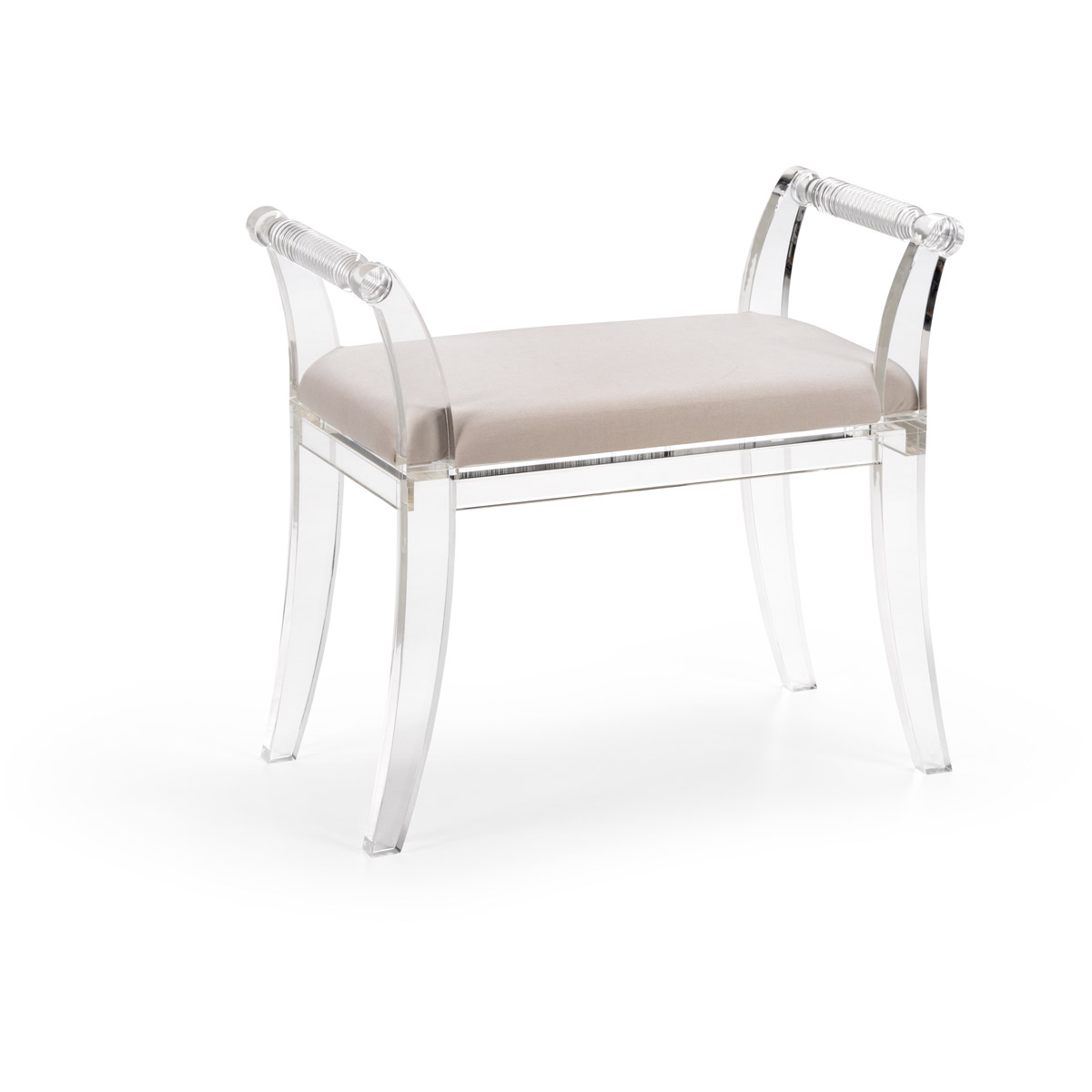 Chelsea House Clear/Taupe Bench