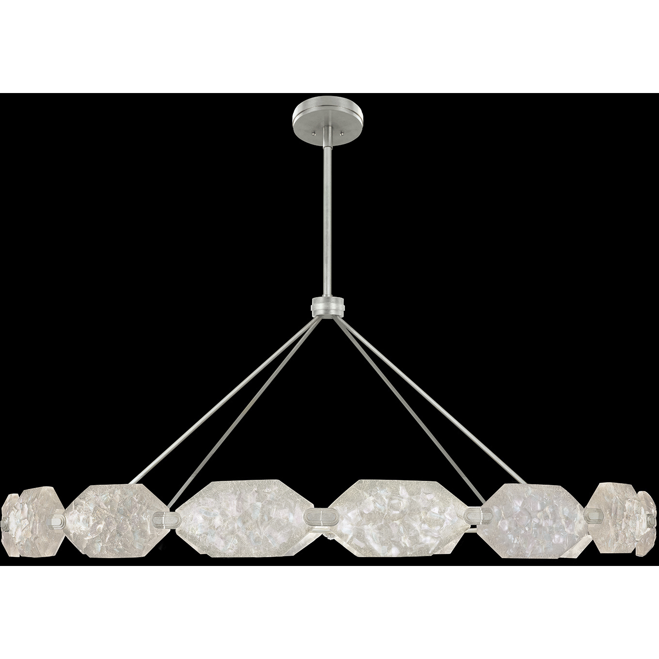 Allison Paladino LED 74 inch Silver Pendant Ceiling Light