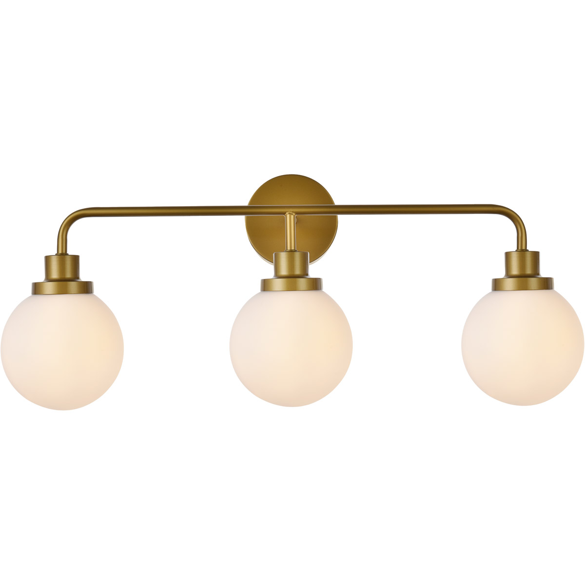 Hanson 3 Light 28 inch Brass Bath Sconce Wall Light