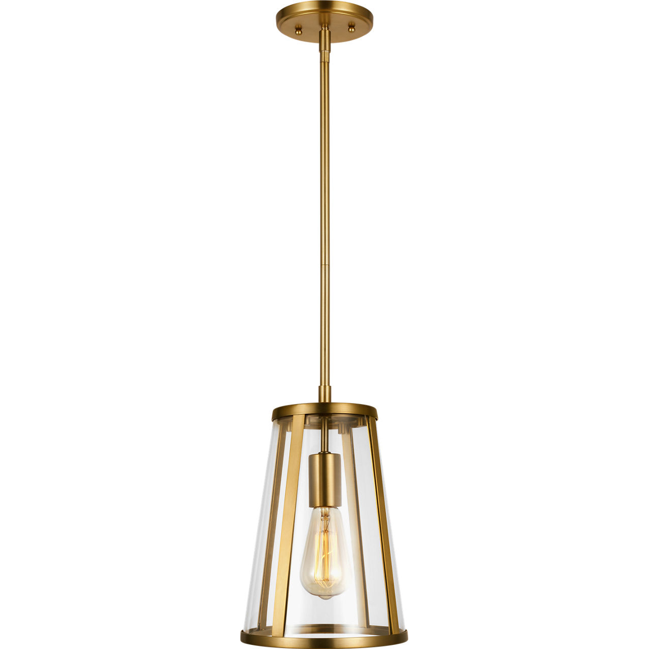 Sean Lavin Harrow 1 Light 8 inch Burnished Brass Mini-Pendant Ceiling Light