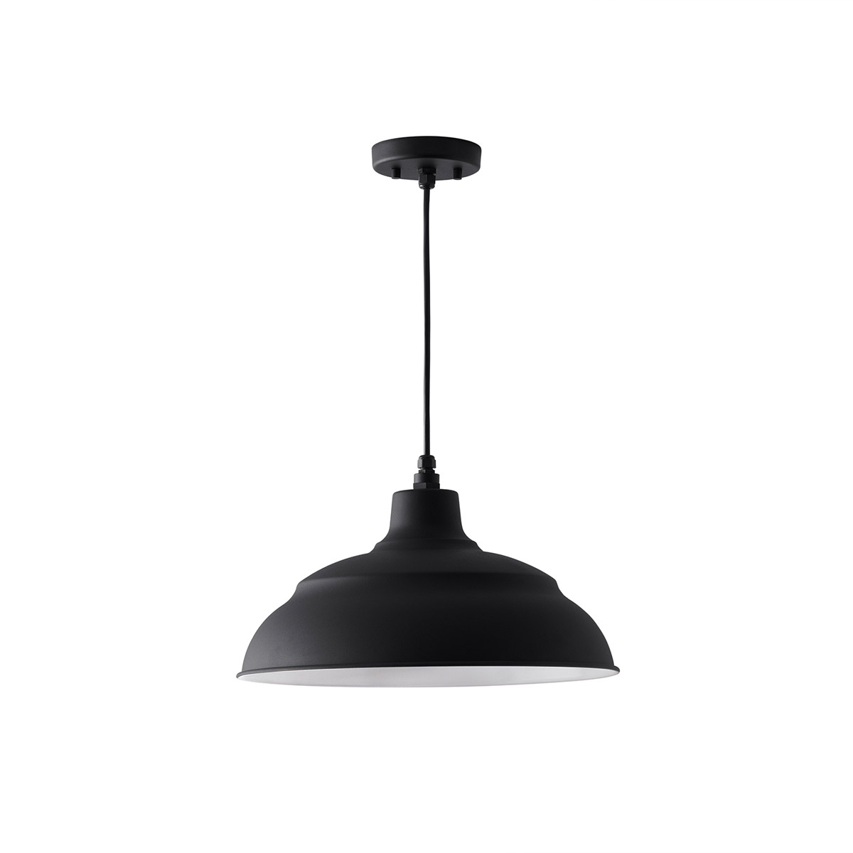 RLM 1 Light 16.75 inch Black Outdoor Hanging Lantern