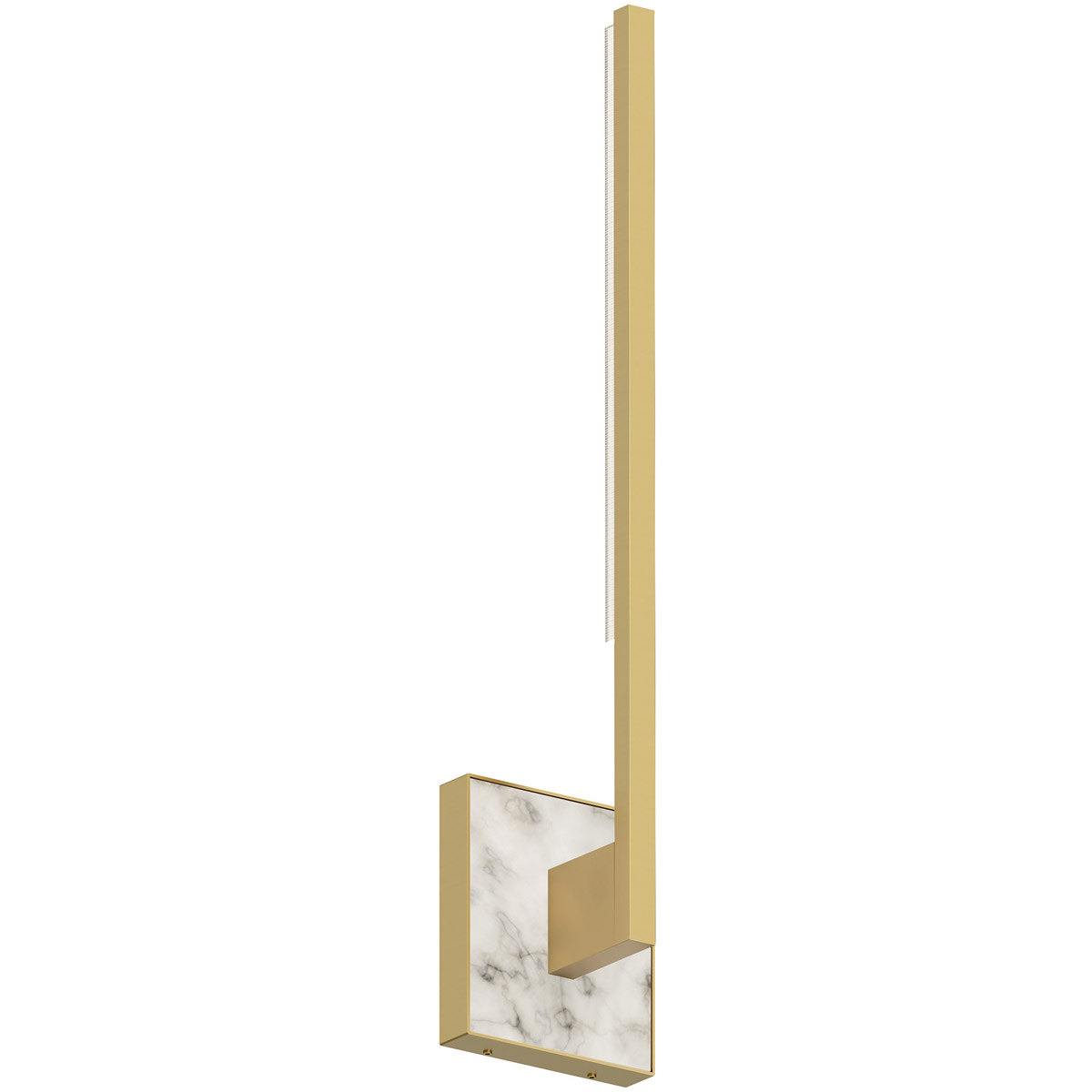 Sean Lavin Klee LED 3.4 inch NATURAL BRASS/WHITE MARBLE ADA Wall Light in LED 90 CRI 3000K 277V, Integrated LED
