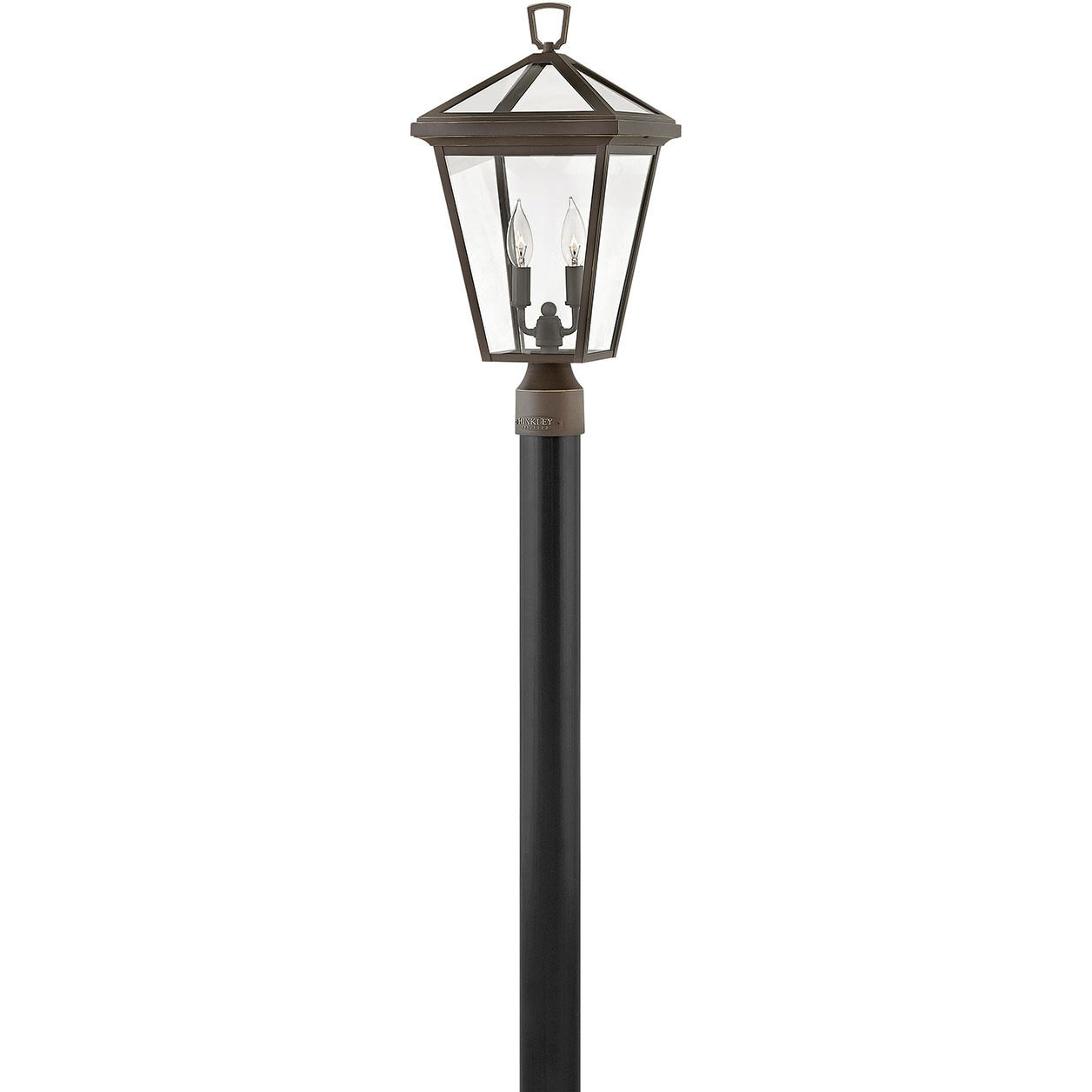 Estate Series Alford Place LED 20 inch Oil Rubbed Bronze Outdoor Post Mount Lantern, Low Voltage