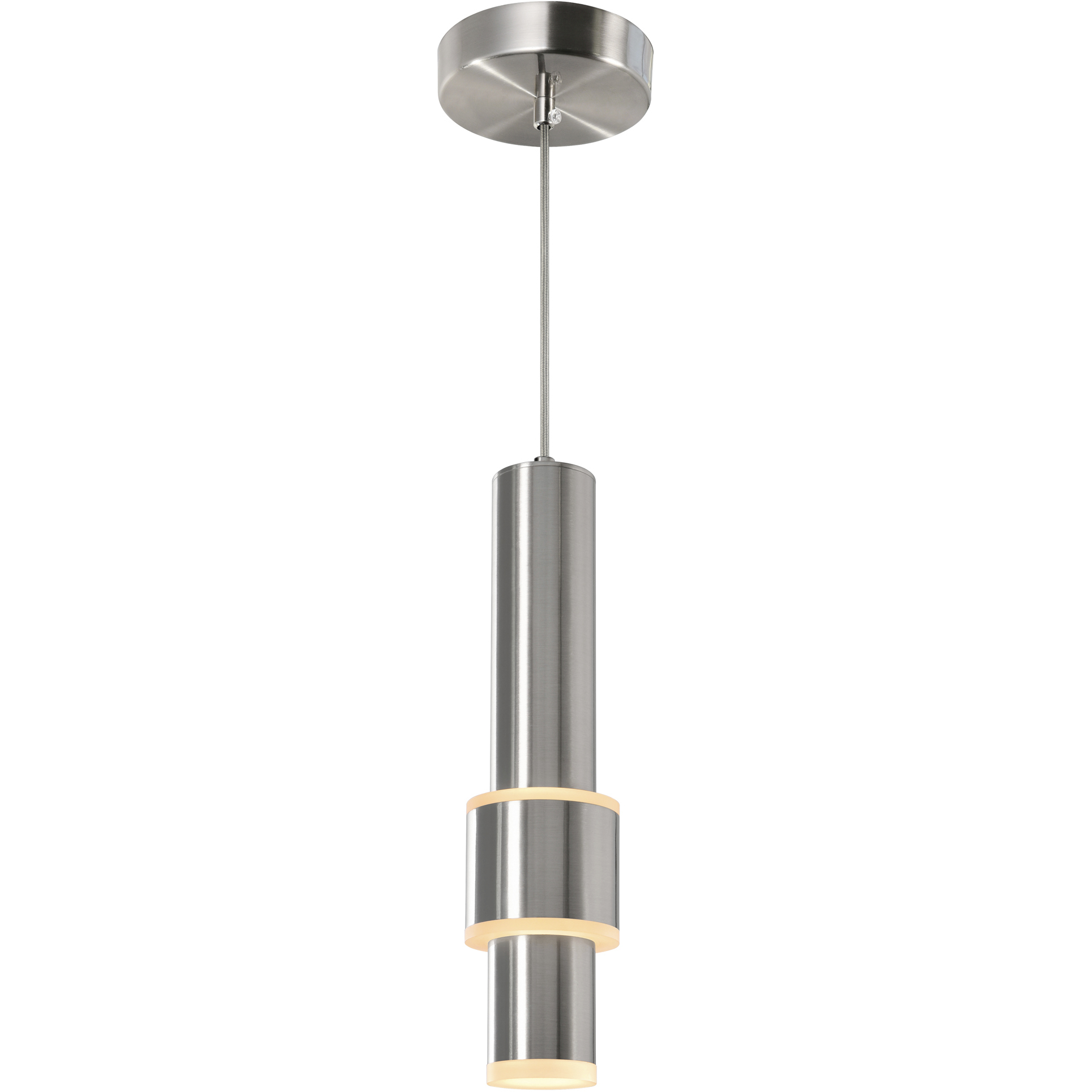 Lena LED 3 inch Satin Nickel Mini Pendant Ceiling Light