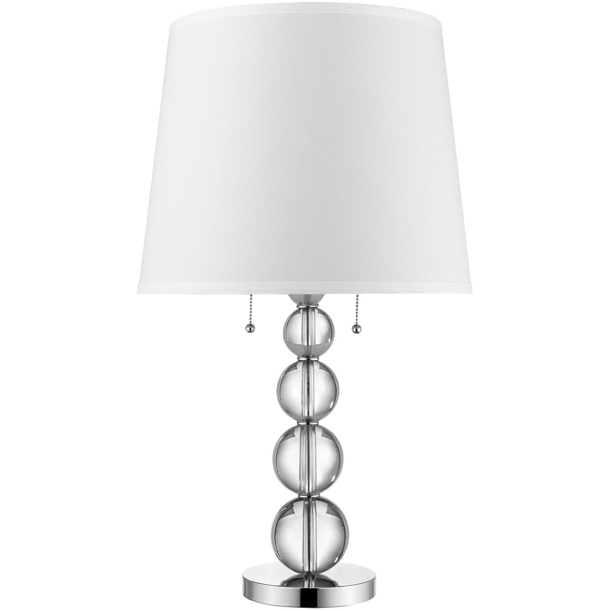 Palla 29 inch 100.00 watt Polished Chrome Table Lamp Portable Light