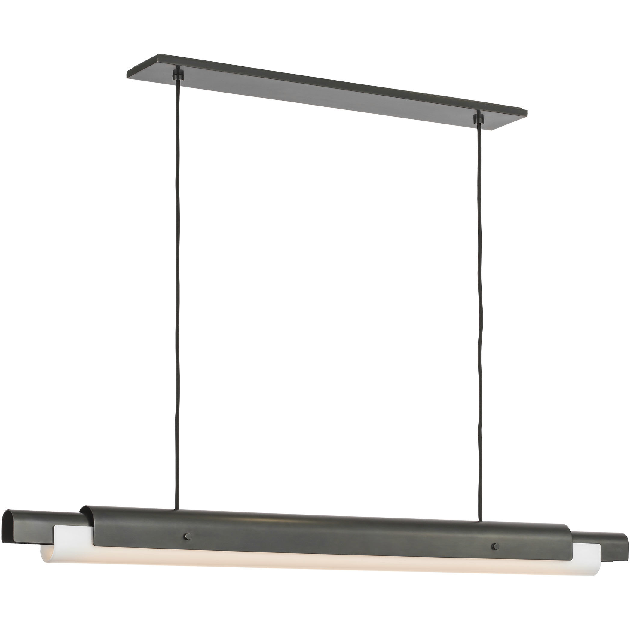 Avroko Ambrose LED 54 inch Bronze Linear Chandelier Ceiling Light