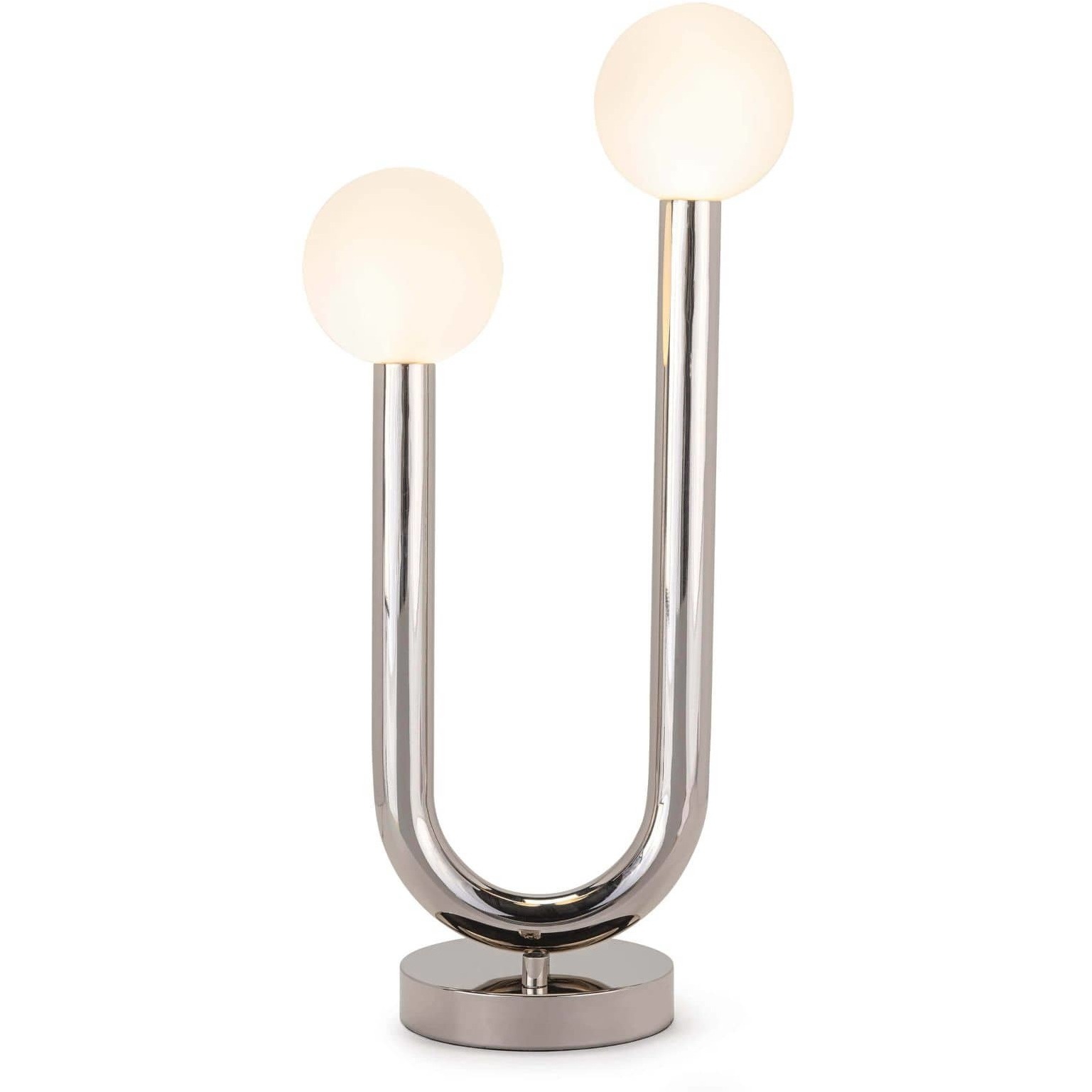 Happy 25 inch 5.00 watt Polished Nickel Table Lamp Portable Light
