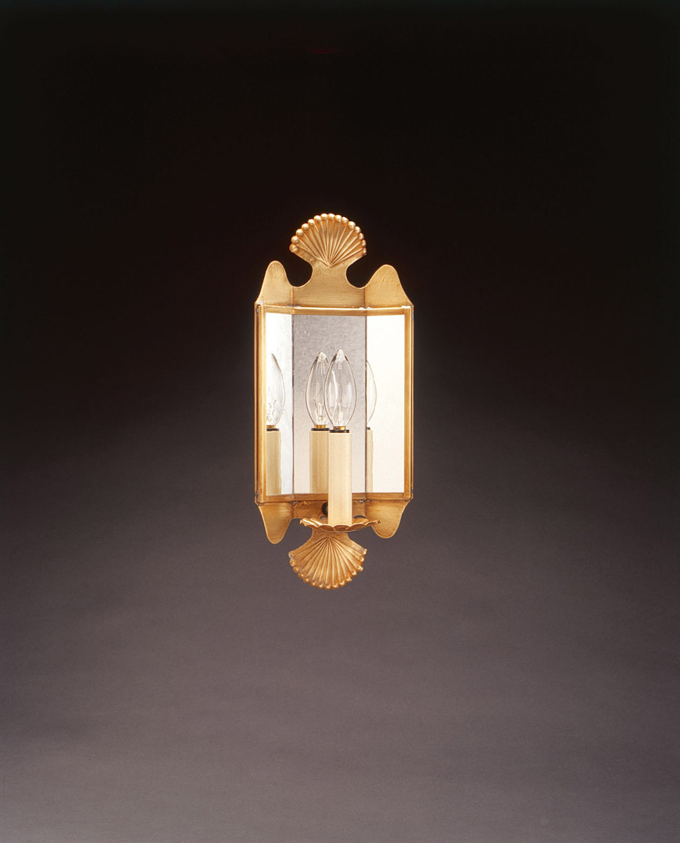 Hunter 1 Light 6 inch Dark Brass Wall Sconce Wall Light in Plain Mirror
