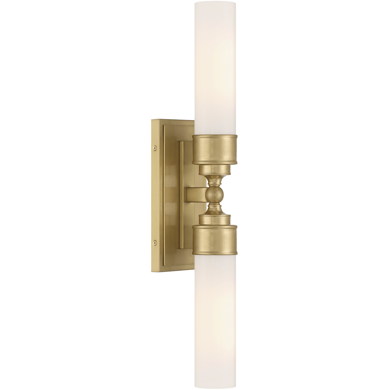 Wilcox Bath Wall Light in Aged Brass
