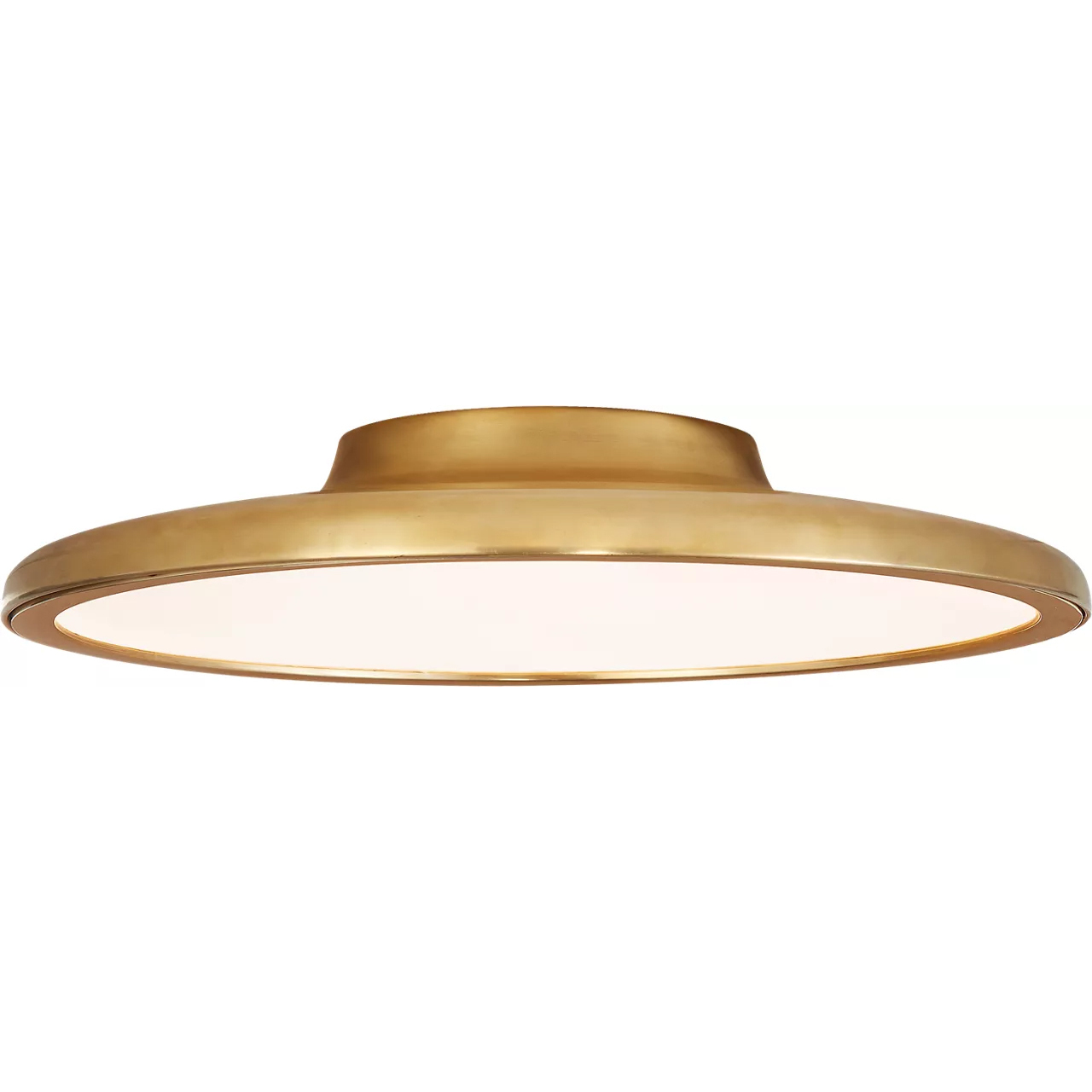 Peter Bristol Dot LED 16.5 inch Natural Brass Flush Mount Ceiling Light