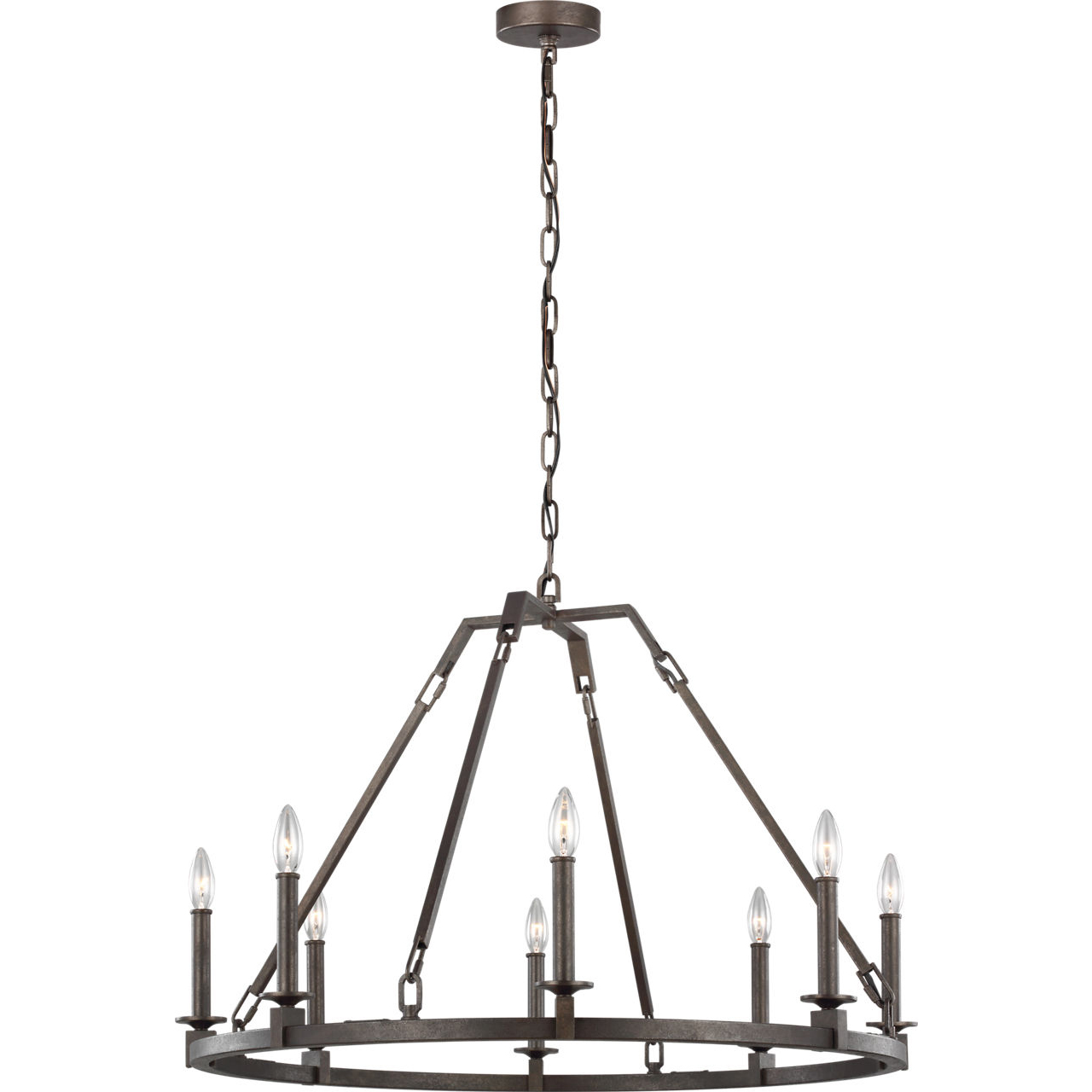Sean Lavin Landen 8 Light 33.88 inch Smith Steel Chandelier Ceiling Light