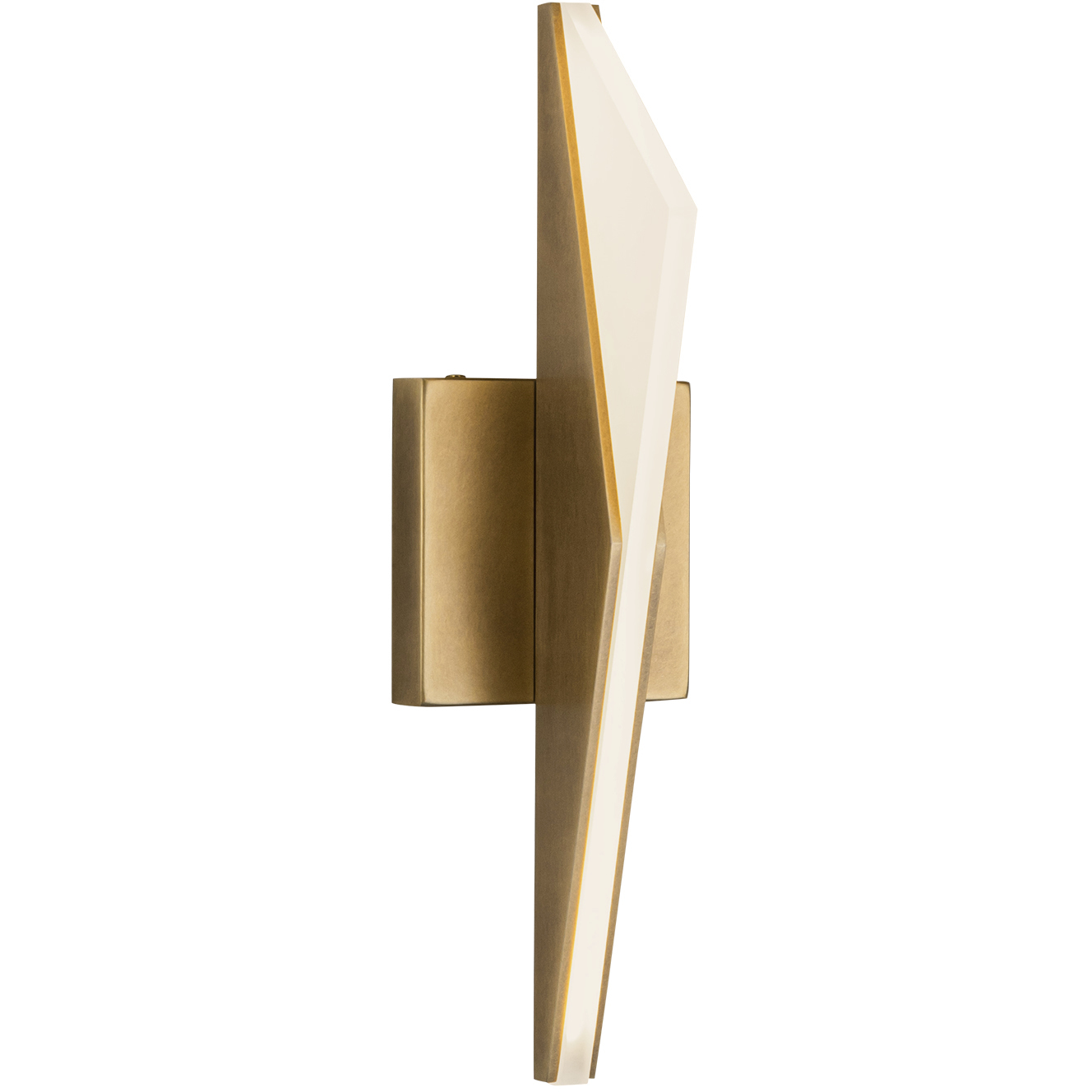 Tachi LED 4.63 inch Vintage Brass ADA Wall Sconce Wall Light