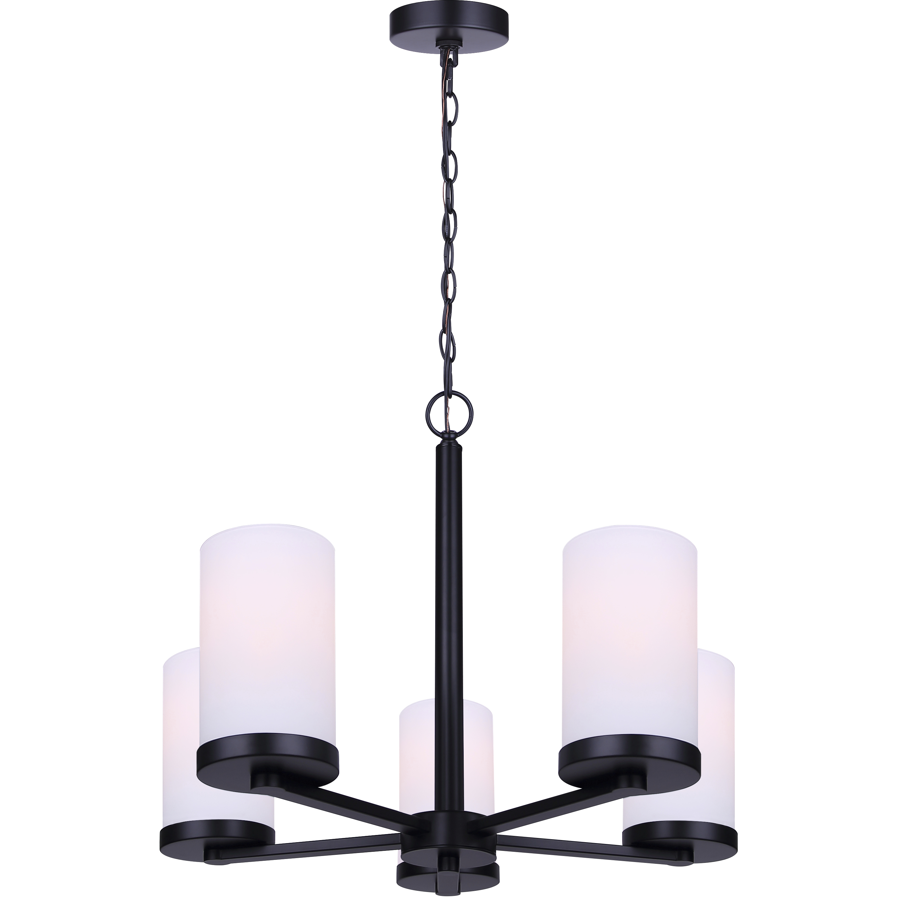 Britton 5 Light 21 inch Matte Black Chain Chandelier Ceiling Light