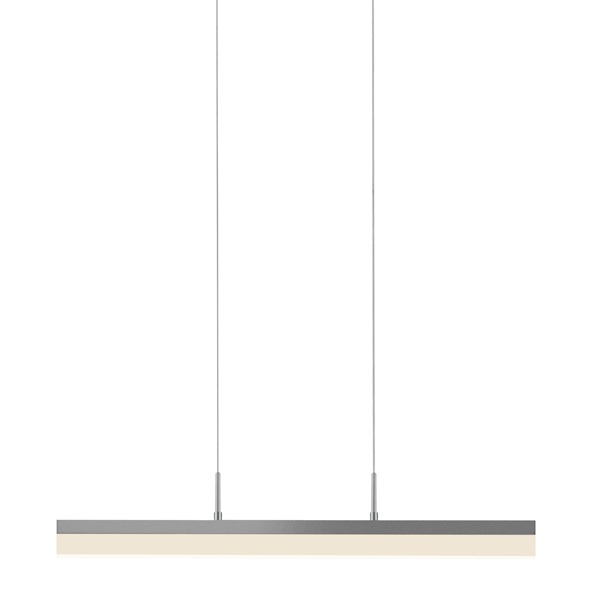 Stiletto LED 24.25 inch Bright Satin Aluminum Pendant Ceiling Light in Standard Suspension