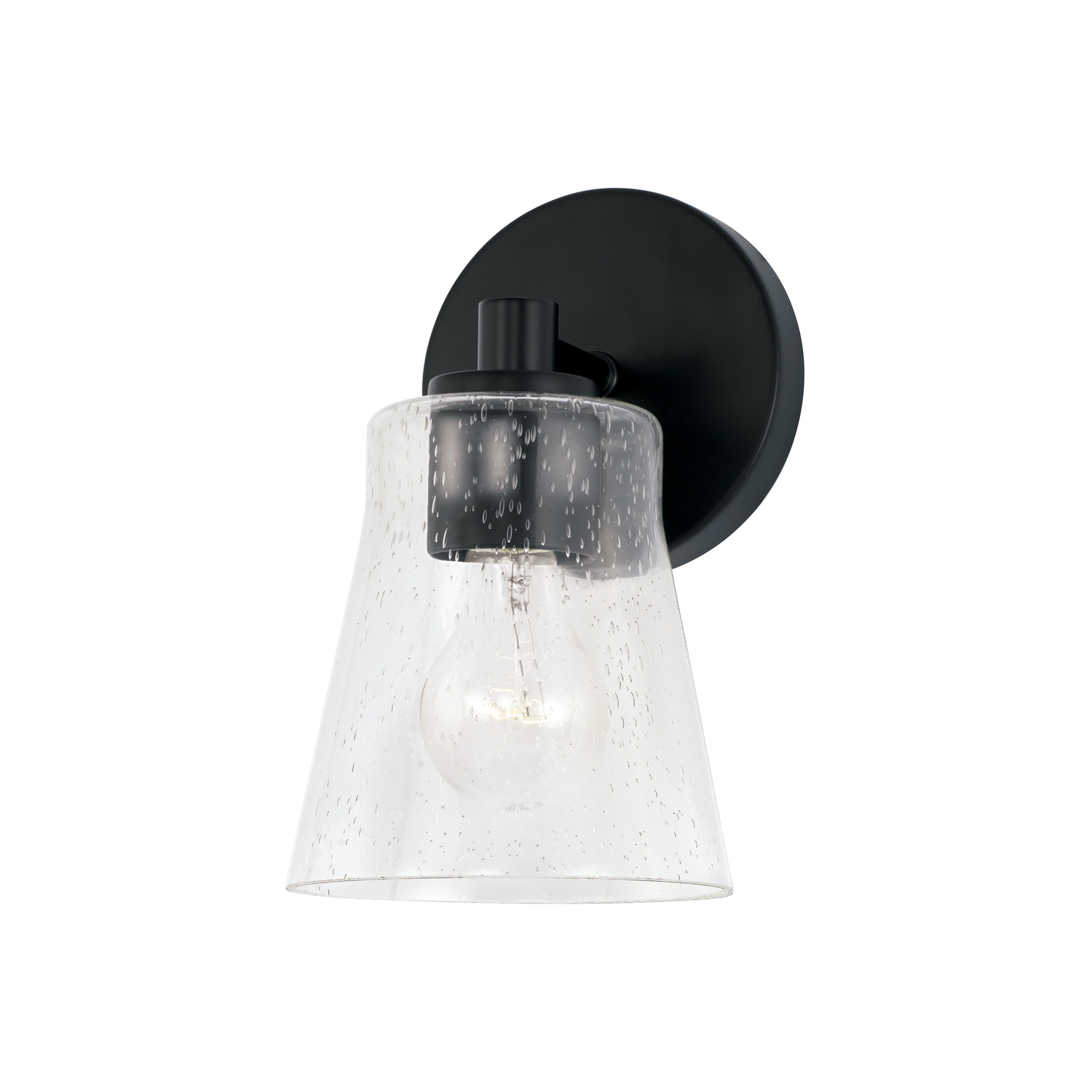 Baker 1 Light 6 inch Matte Black Sconce Wall Light