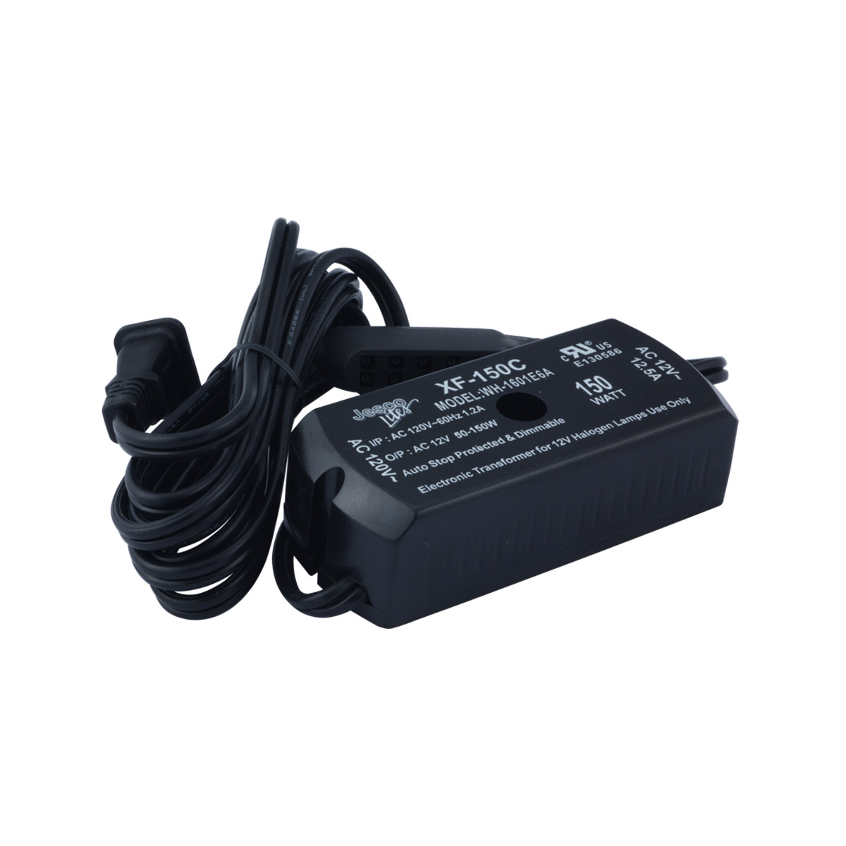 Plug and Play 120V Black 12V Transformer Ceiling Light