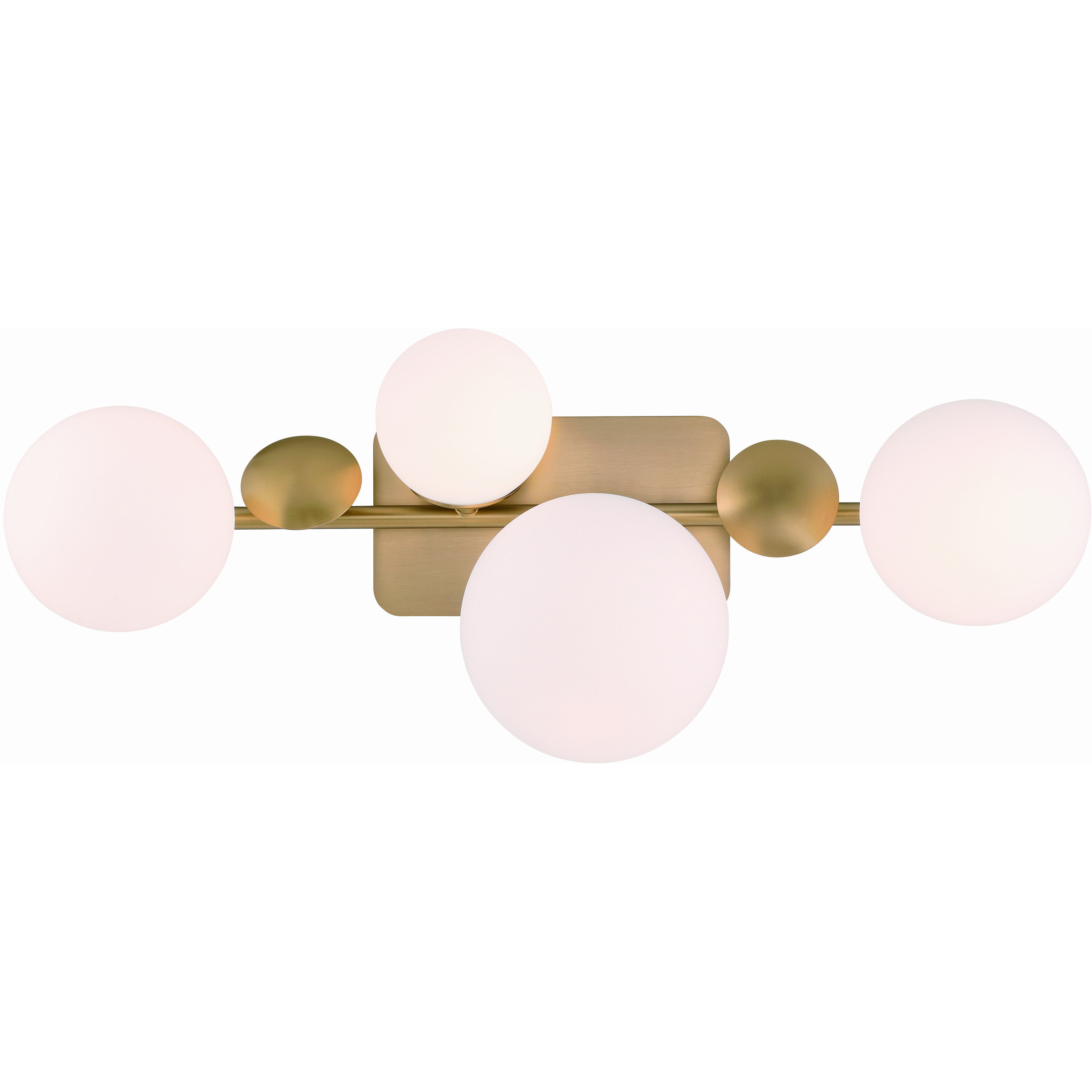 Vine 4 Light 28 inch Gold Vanity Light Wall Light