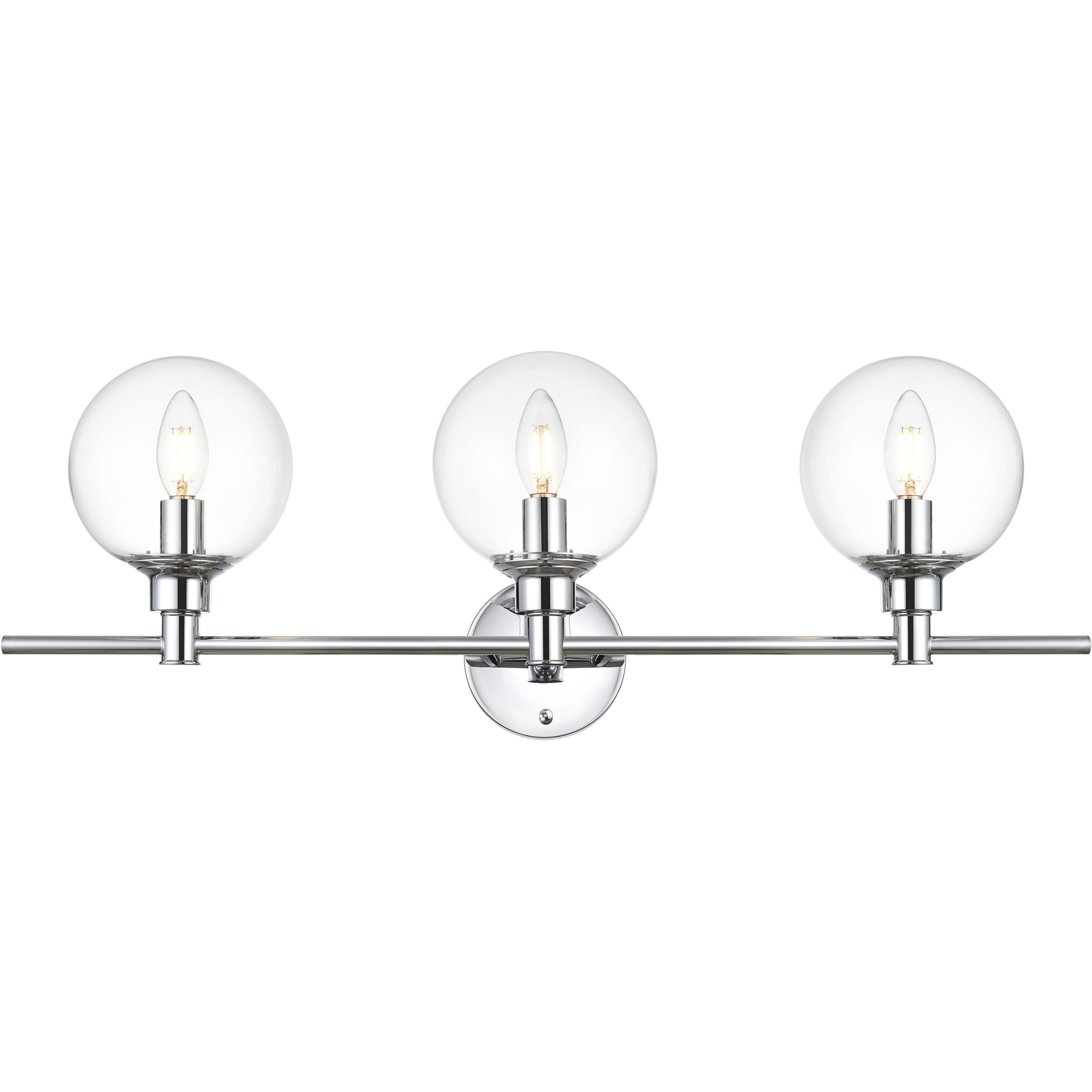 Jaelynn 3 Light 28 inch Chrome Bath Sconce Wall Light