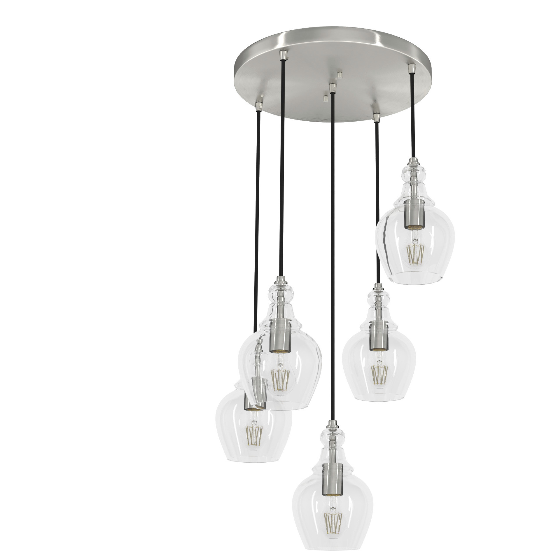 Maple Park 19.75 inch Round Cluster Pendant Ceiling Light