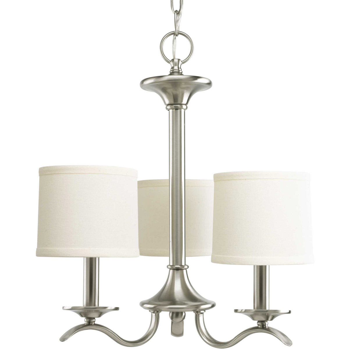 Inspire 3 Light 16.81 inch Brushed Nickel Chandelier Ceiling Light