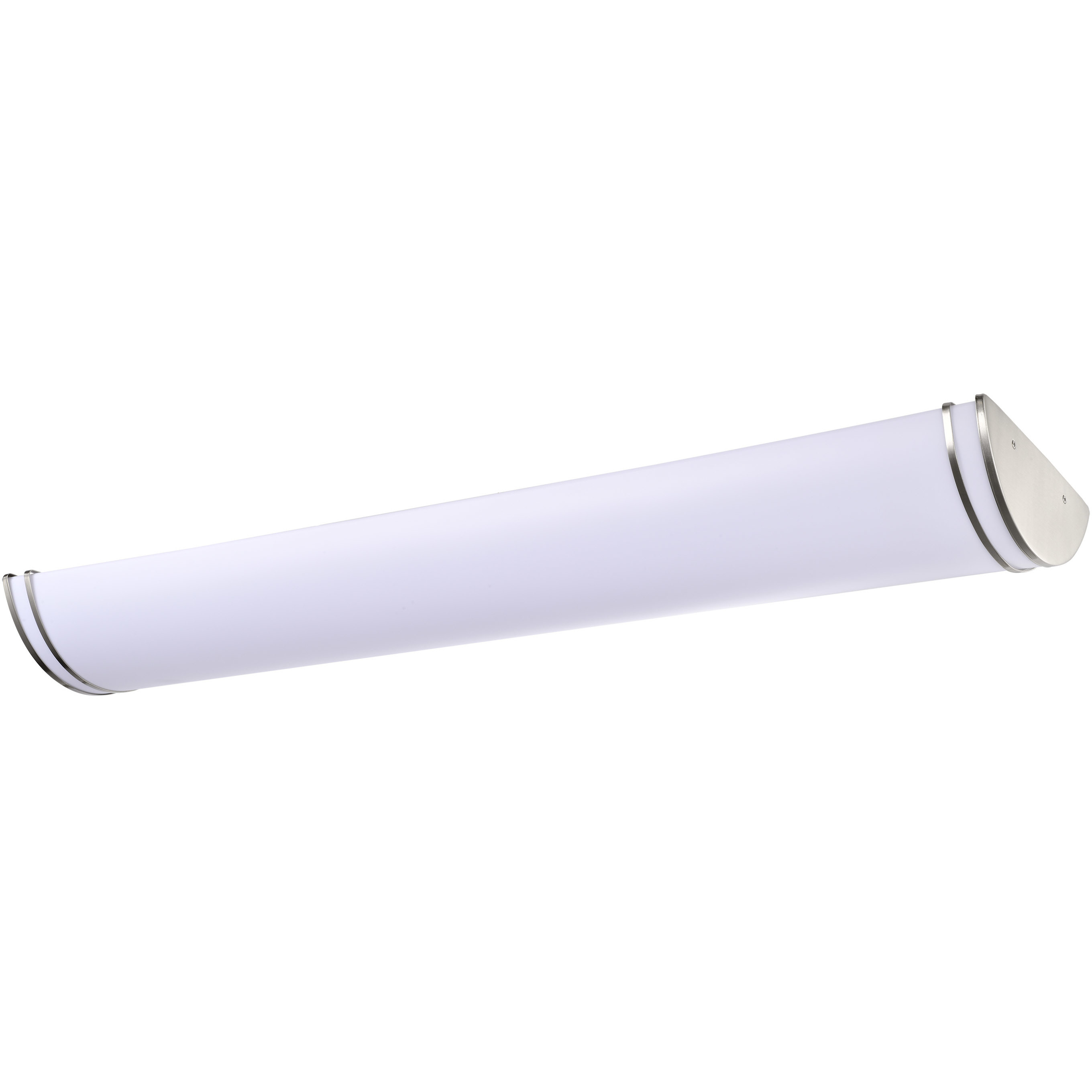 Glamour LED 12 inch Brushed Nickel Linear Flush Ceiling Light