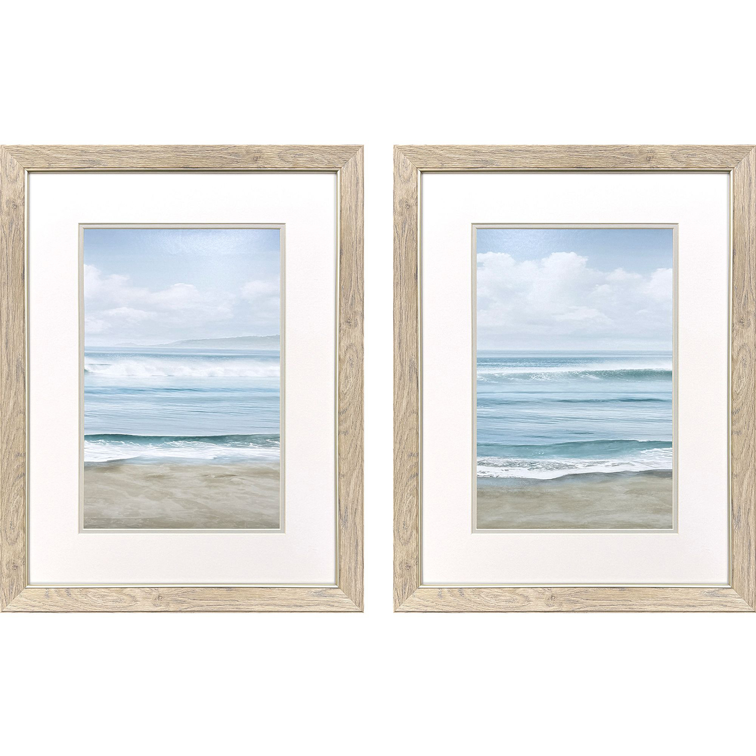 Timeless Waves Blue and White Framed Art, Propac