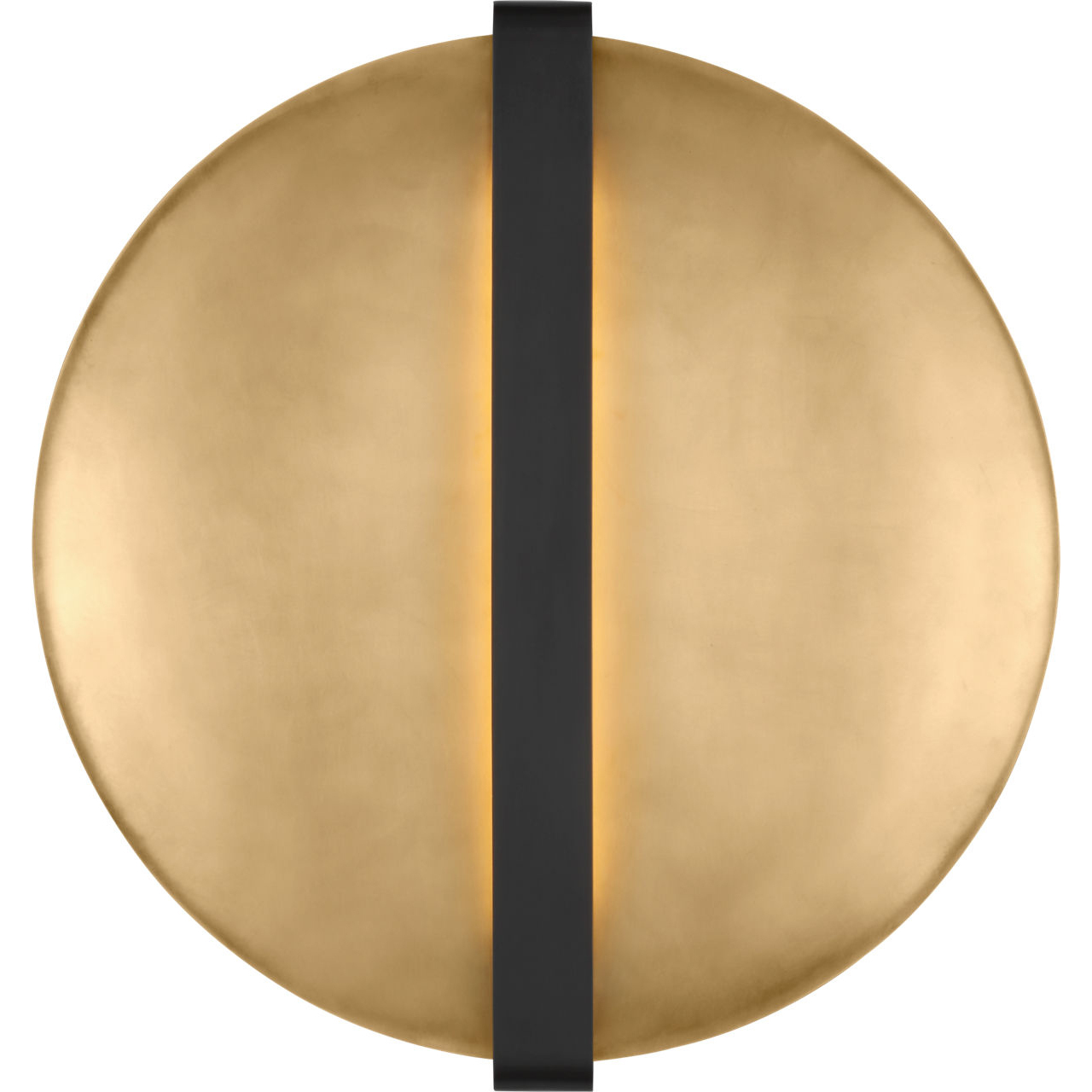 Peter Bristol Cymbal 1 Light 3.2 inch Dark Bronze/Natural Brass ADA Wall Sconce Wall Light