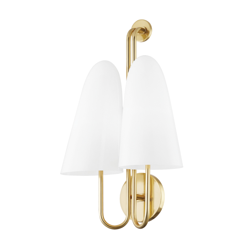 Slate Hill 2 Light 13 inch Aged Brass Wall Sconce Wall Light