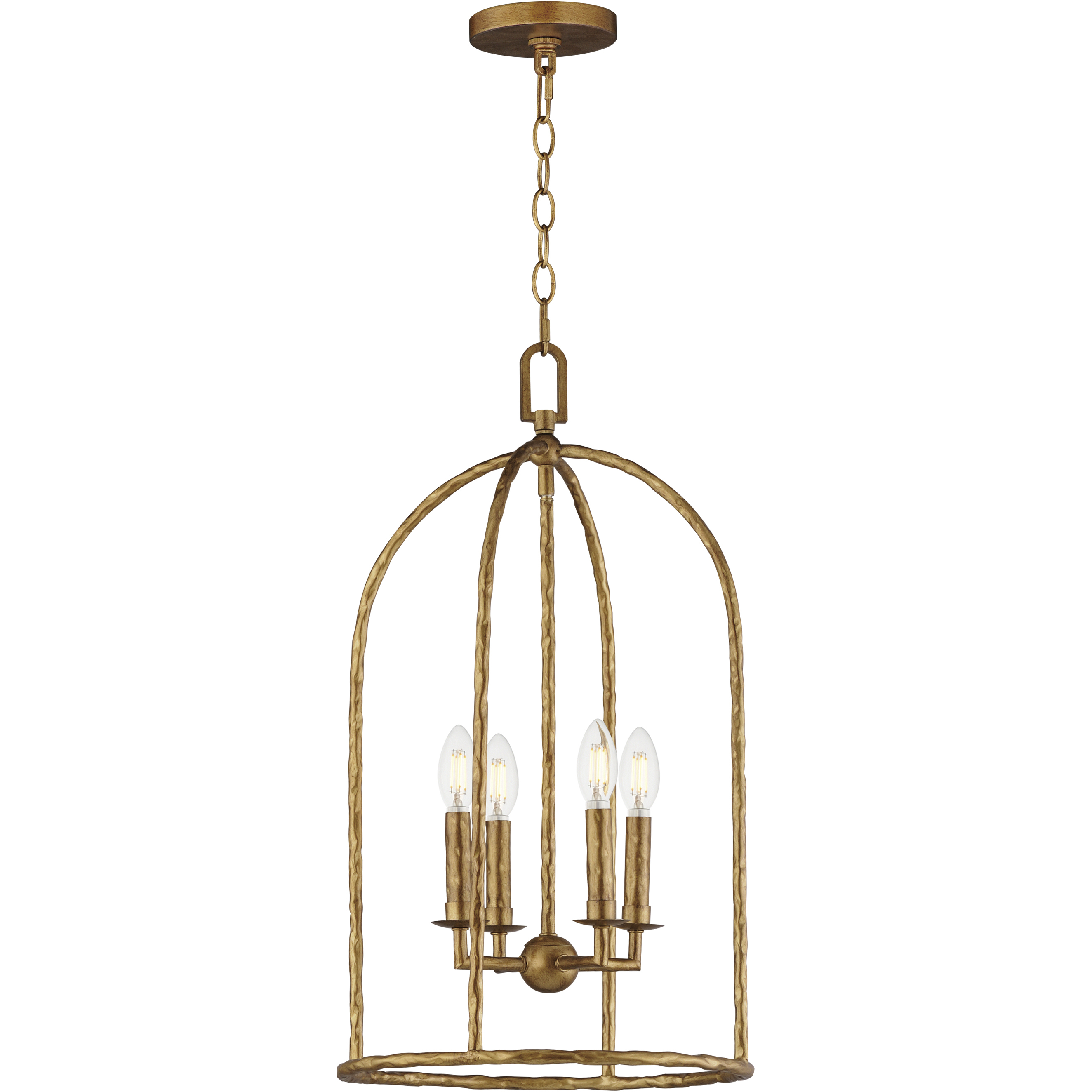 Martel 4 Light 14 inch Etruscan Gold Multi-Light Pendant Ceiling Light