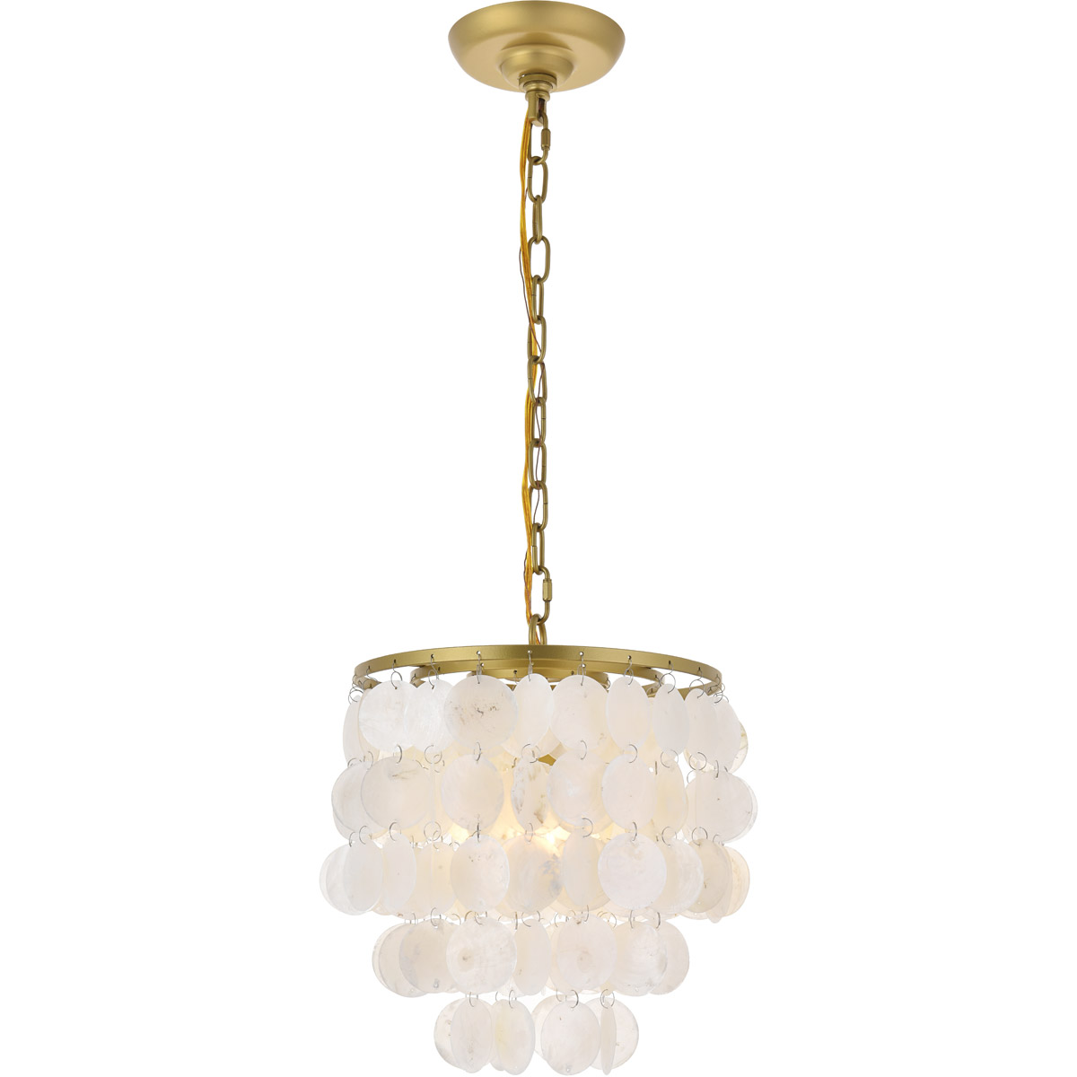 Selene 1 Light 10 inch Brass Pendant Ceiling Light