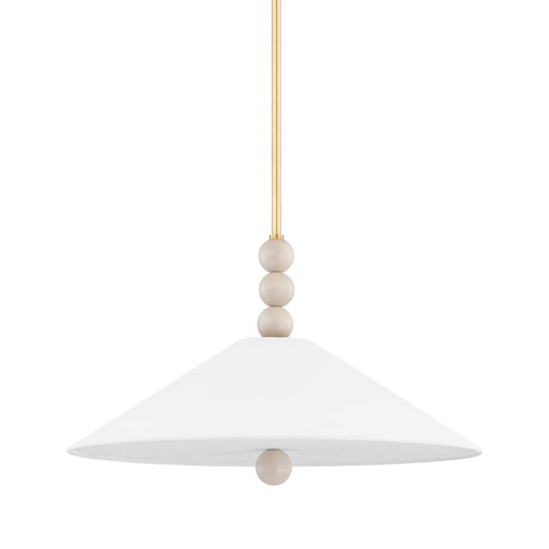 Alexis 2 Light 22 inch Aged Brass Pendant Ceiling Light