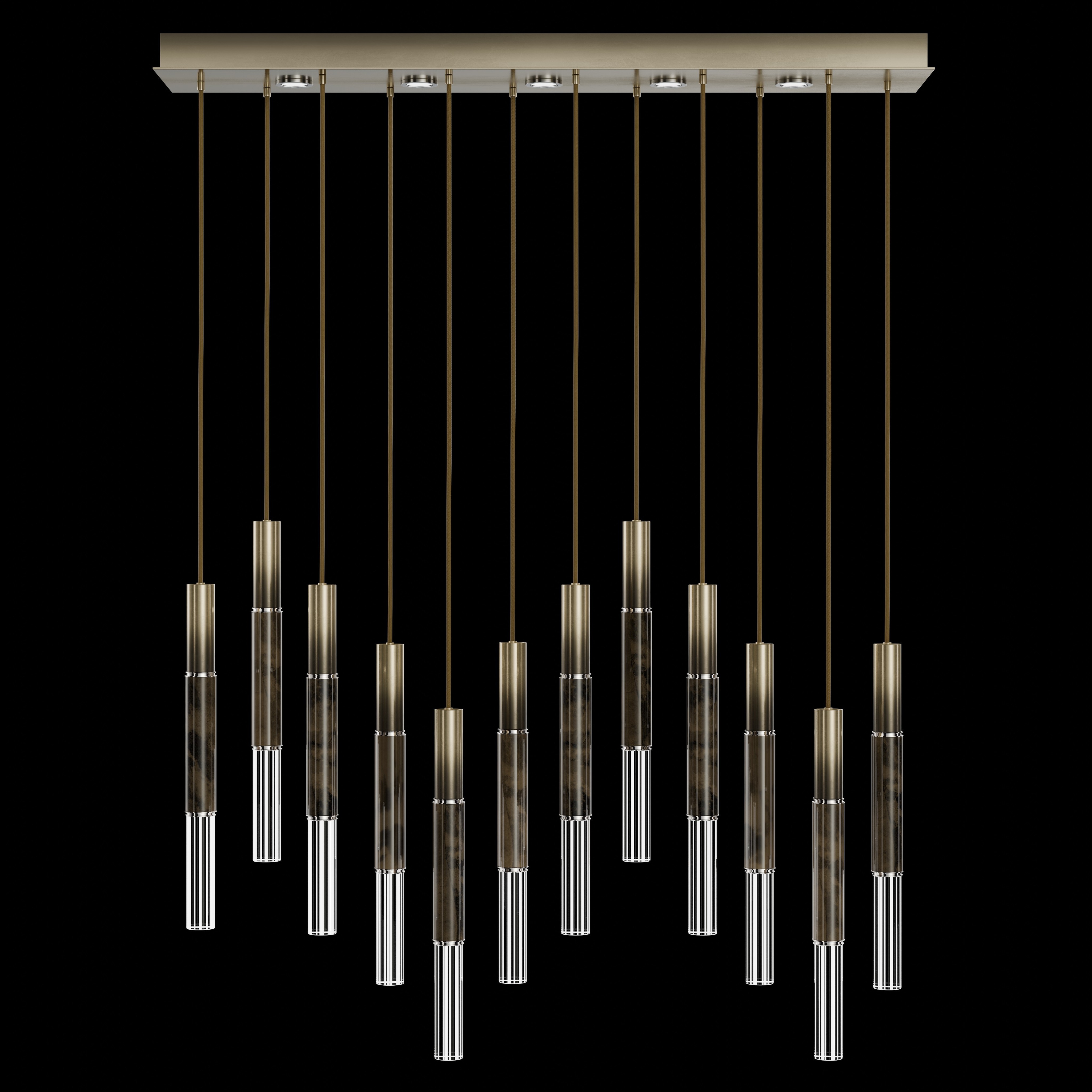 Antonia 17 Light 61 inch Bronze Pendant Ceiling Light