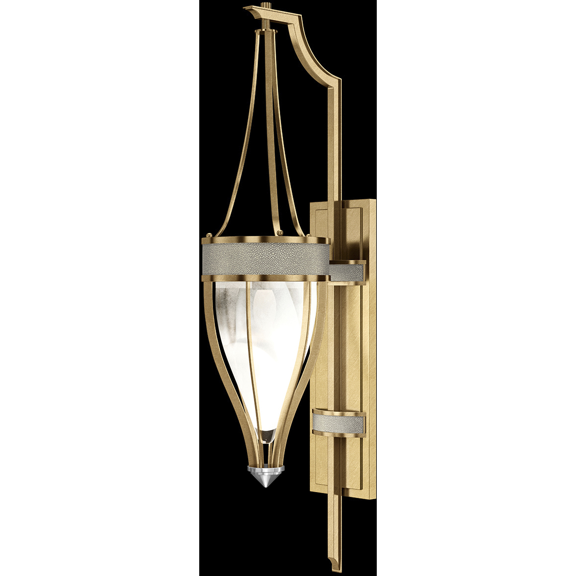 Mirage 1 Light 7.5 inch Gold Sconce Wall Light