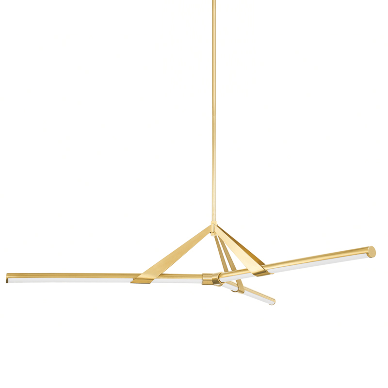 Jonas LED 62.25 inch Aged Brass Chandelier Ceiling Light