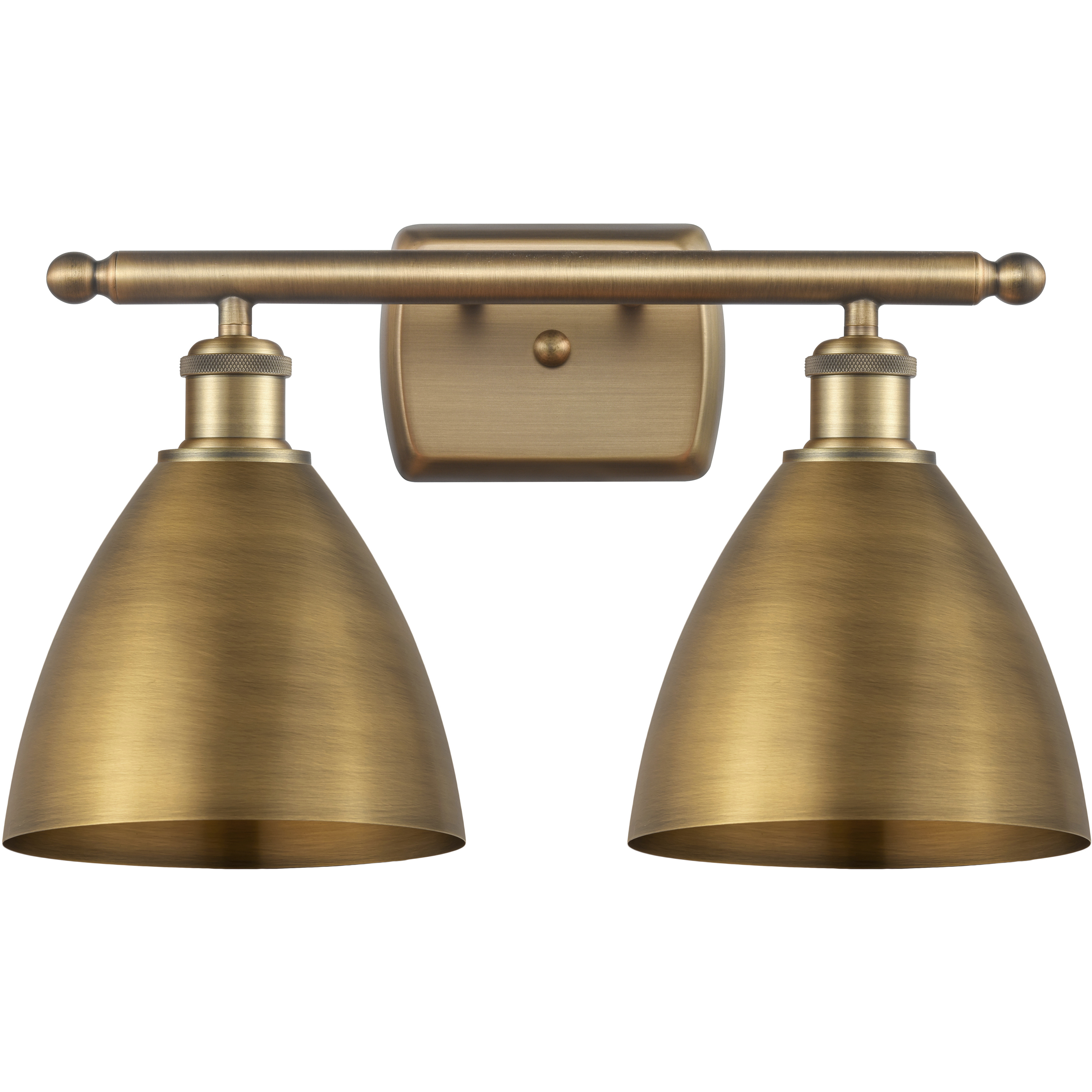 Ballston Dome 2 Light 18 inch Brushed Brass Bath Vanity Light Wall Light