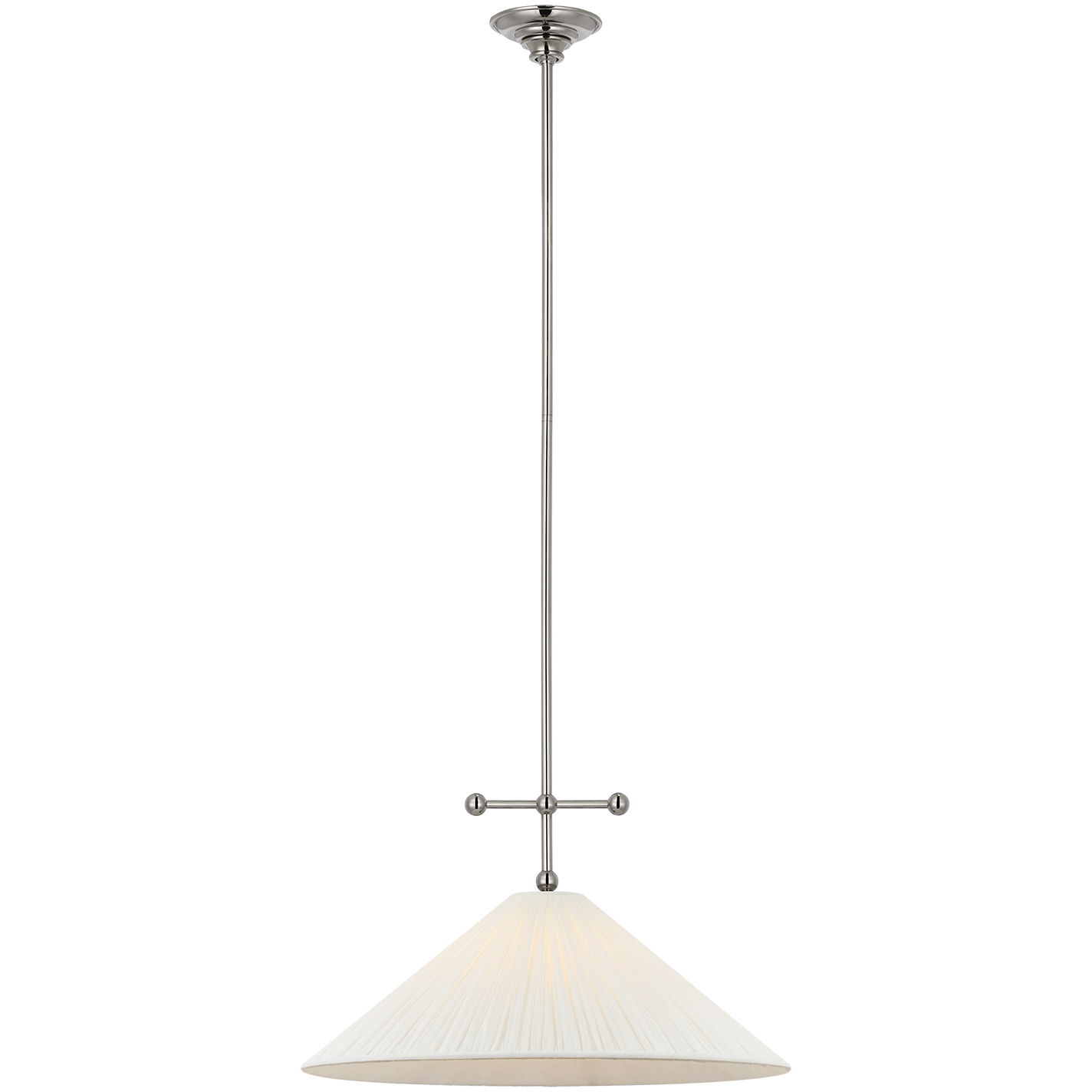 Amber Lewis Soren LED 20 inch Polished Nickel Pendant Ceiling Light