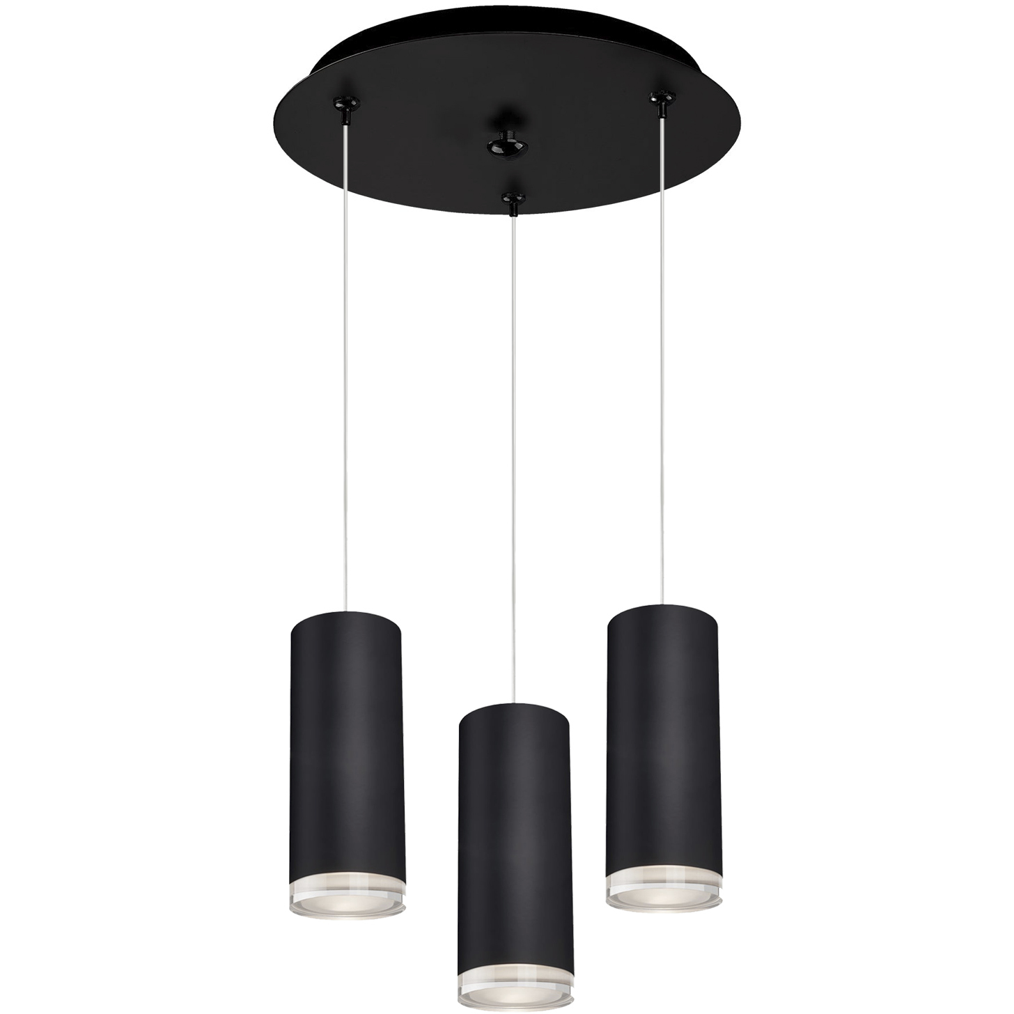Cameo LED 11 inch Black Multi Pendant Ceiling Light