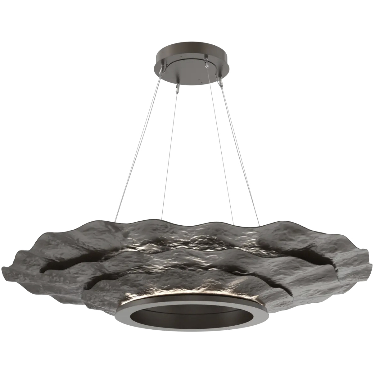 Delphine LED 51 inch Flat Bronze Chandelier Ceiling Light