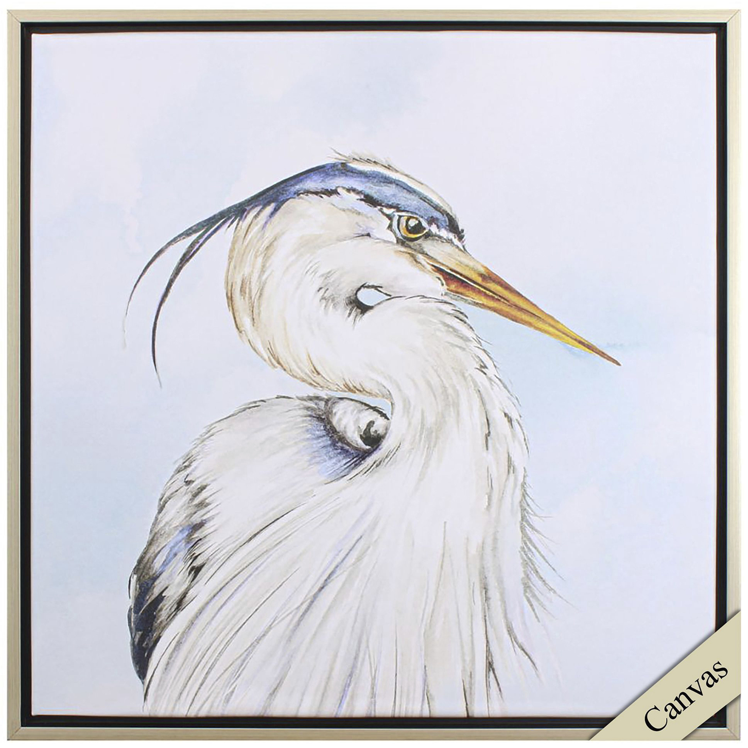 Portrait of Nature Blue and Orange and Gray and Neutral Canvas, Propac